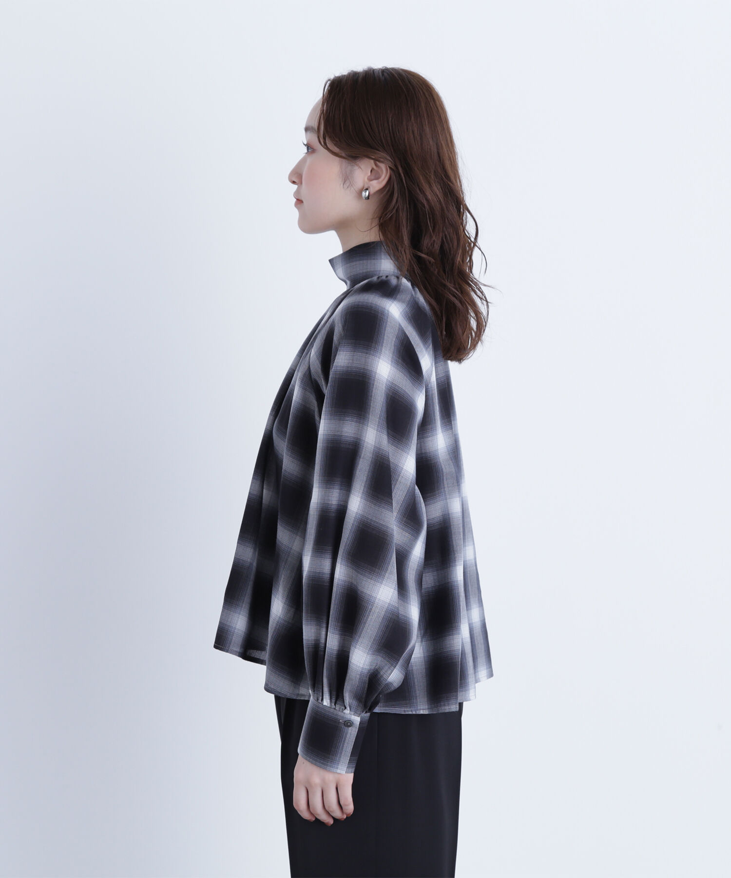  「チェックボウタイブラウス」|シャツ・ブラウス|