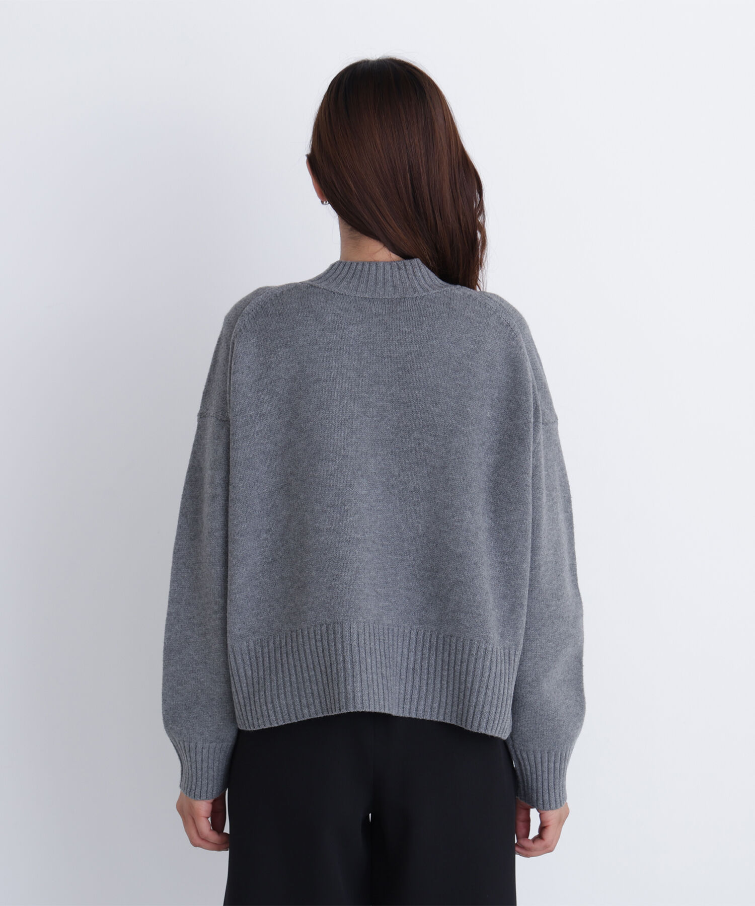  「サイドスリットハイネックニット」|ニット・セーター|