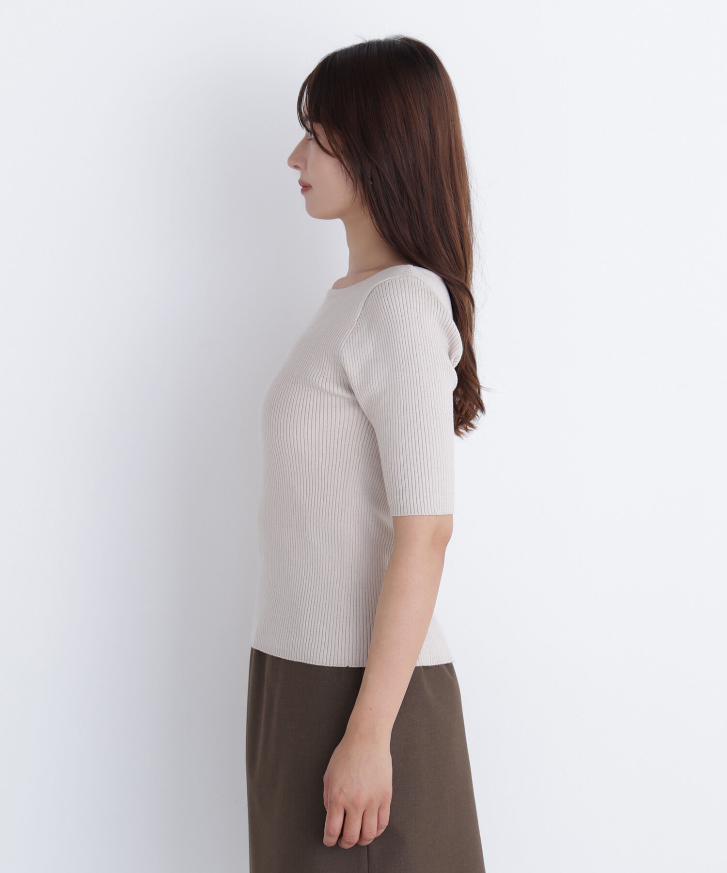  「&ldquo;ふわ＆リブ&rdquo;アンサンブルニット」|ニット・セーター|