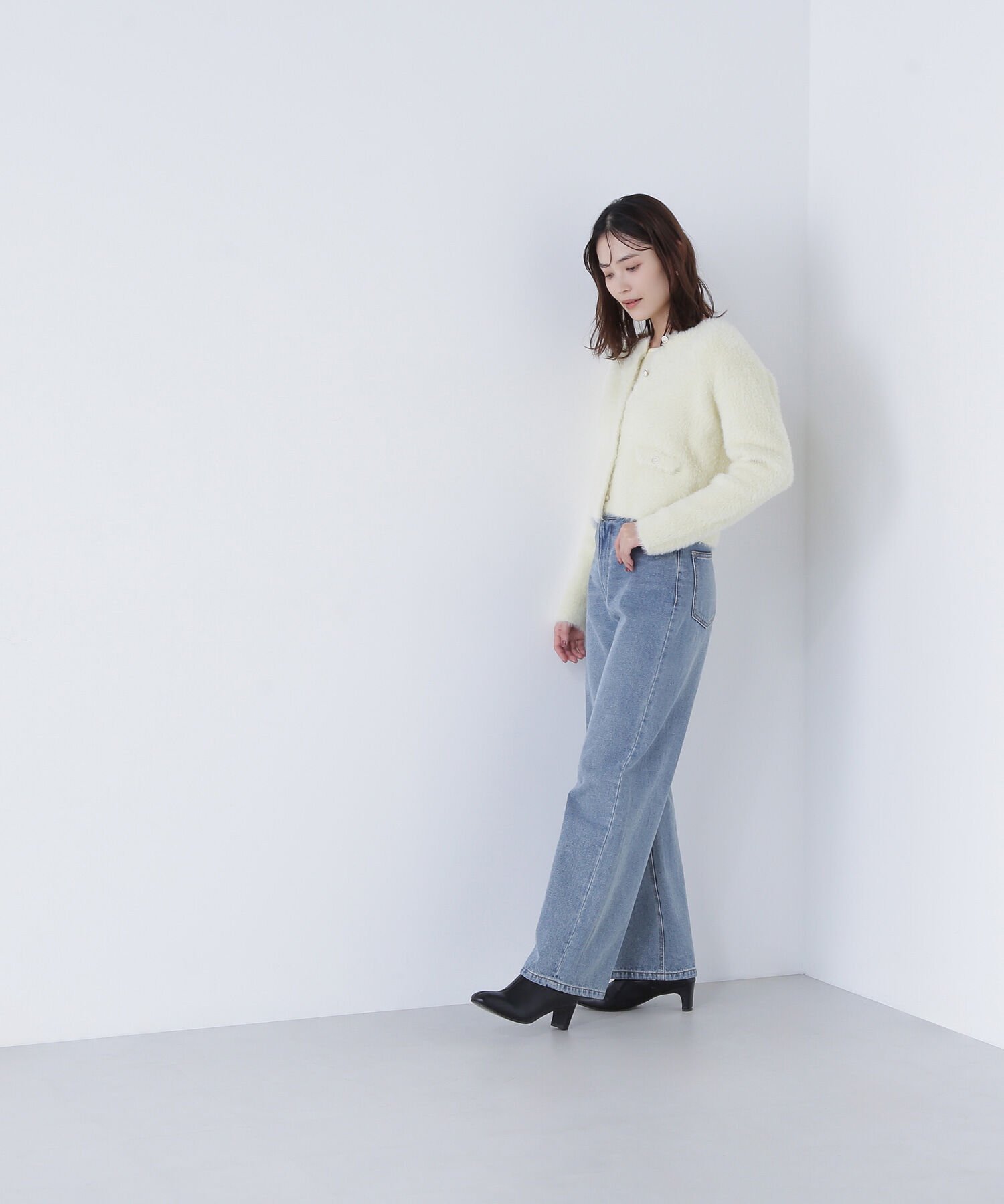  「&ldquo;ふわ＆リブ&rdquo;アンサンブルニット」|ニット・セーター|