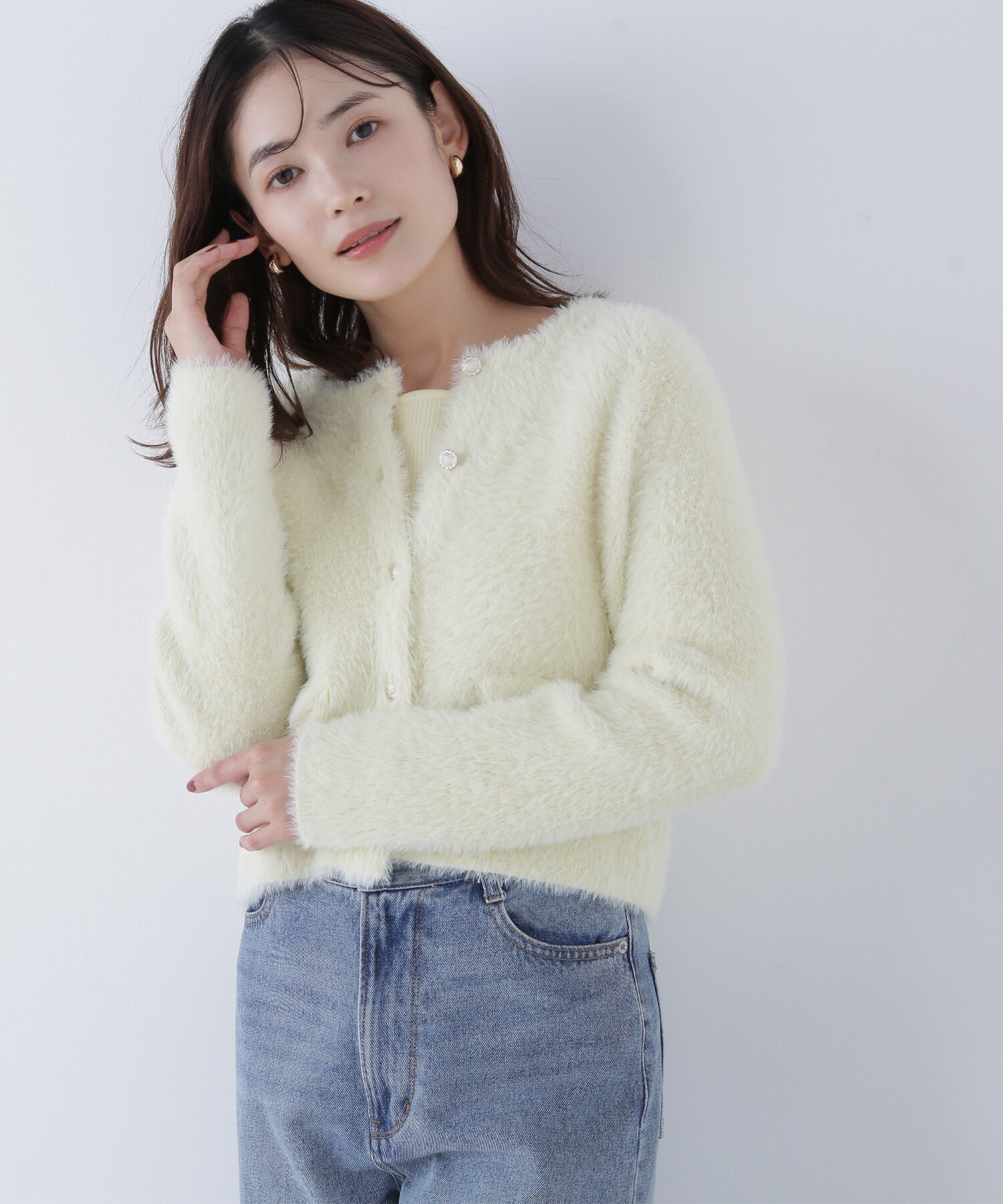  「&ldquo;ふわ＆リブ&rdquo;アンサンブルニット」|ニット・セーター|