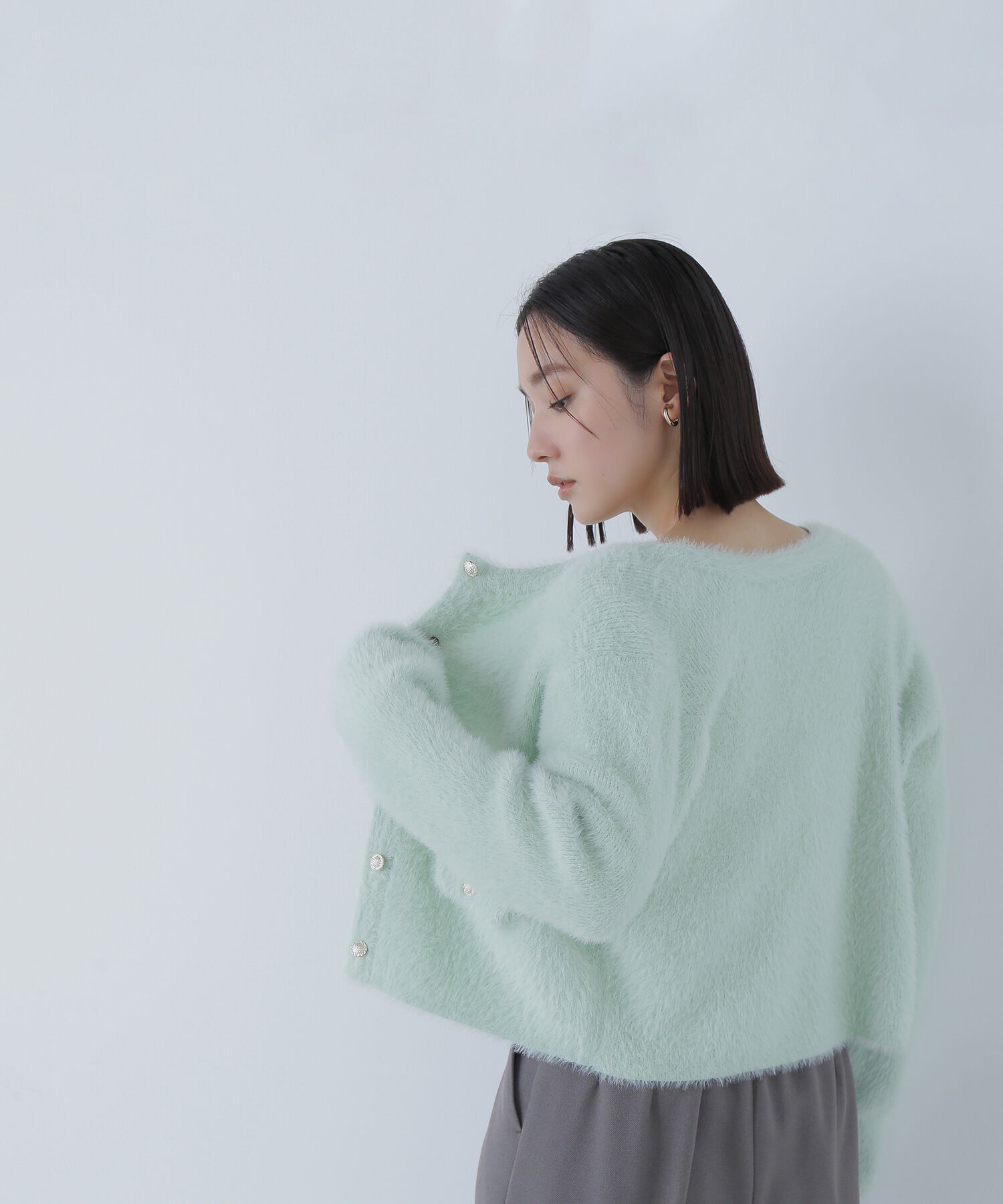  「&ldquo;ふわ＆リブ&rdquo;アンサンブルニット」|ニット・セーター|