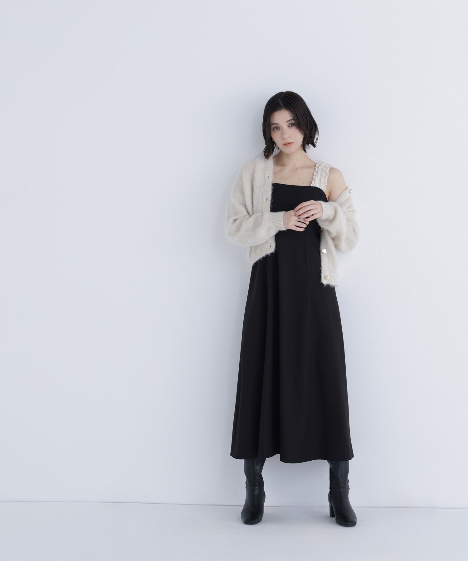  「フリルショルダージャンスカ」|ワンピース|