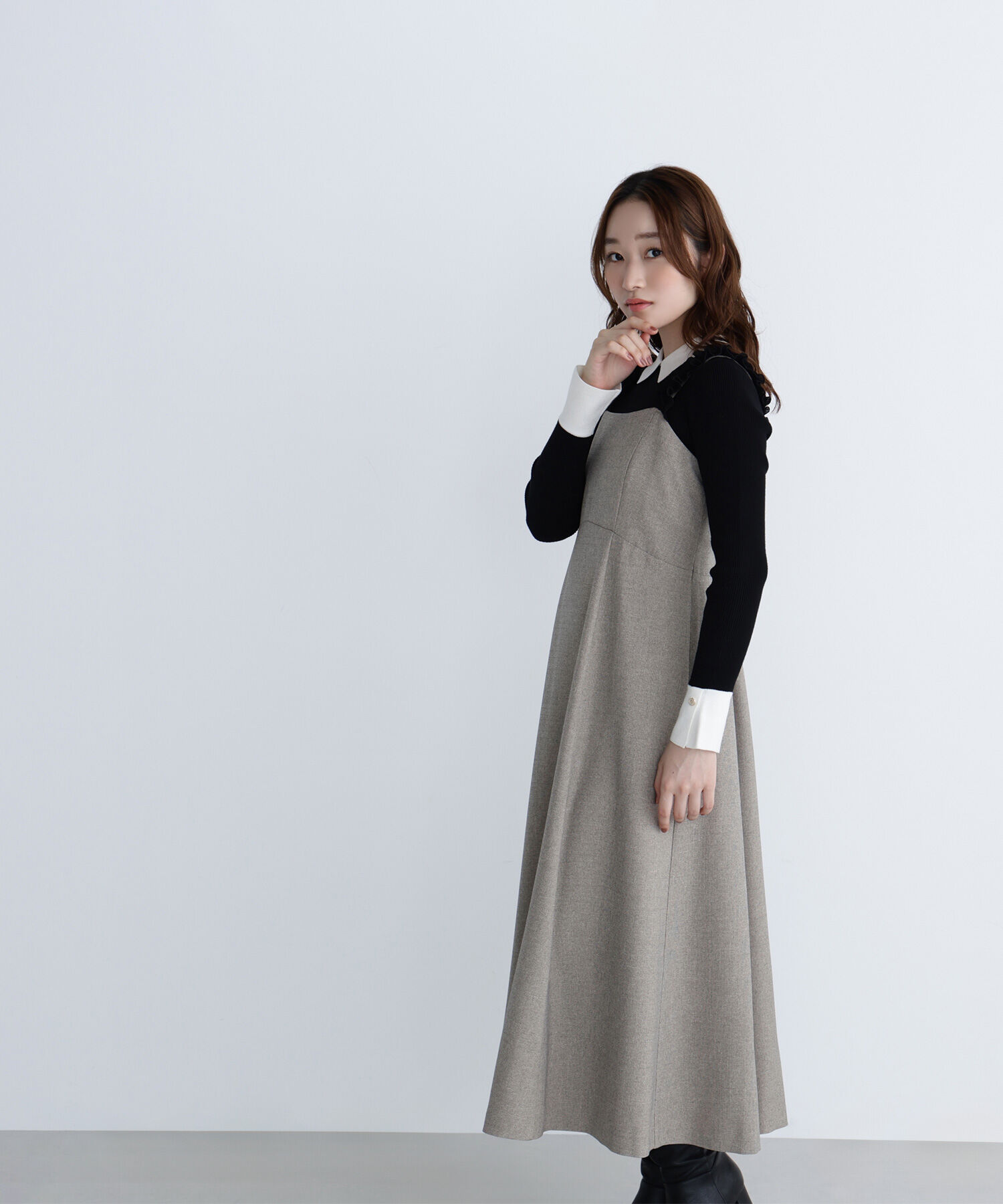  「フリルショルダージャンスカ」|ワンピース|