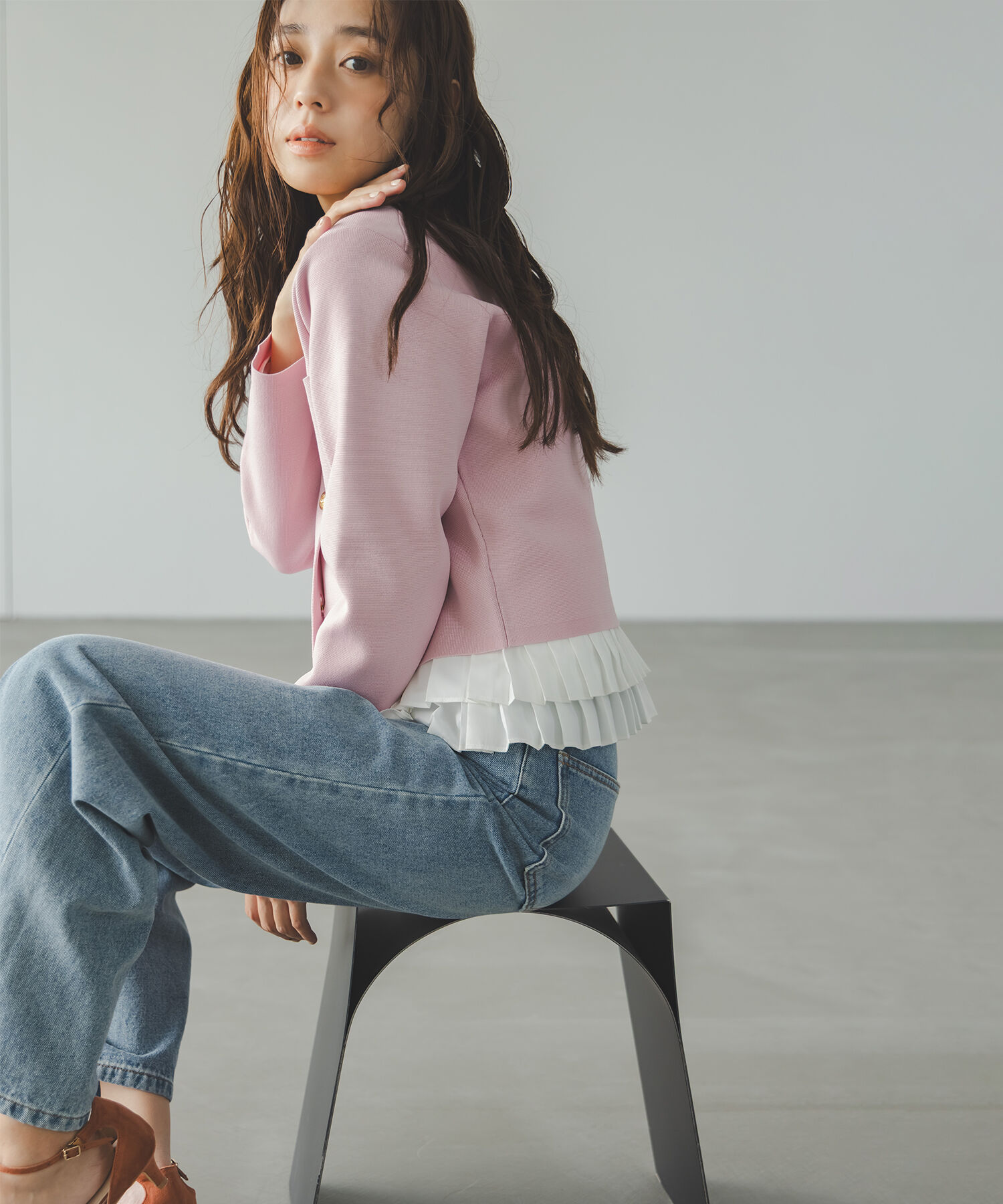  「プリーツヘムブラウス」|シャツ・ブラウス|