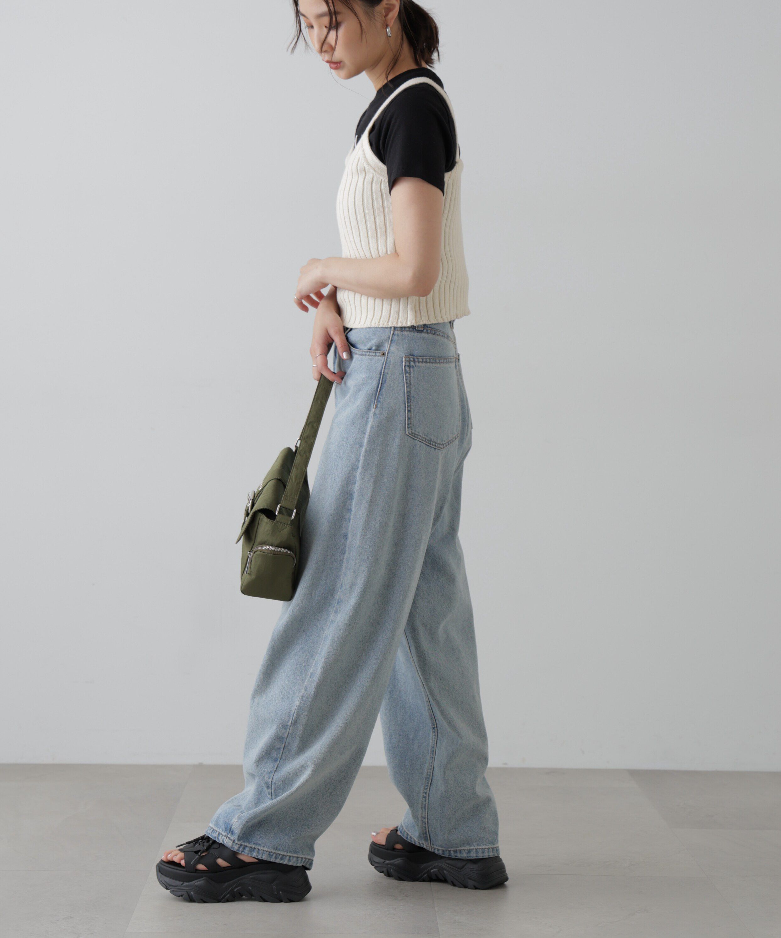  「リブニットタンクトップ」|ニット・セーター|