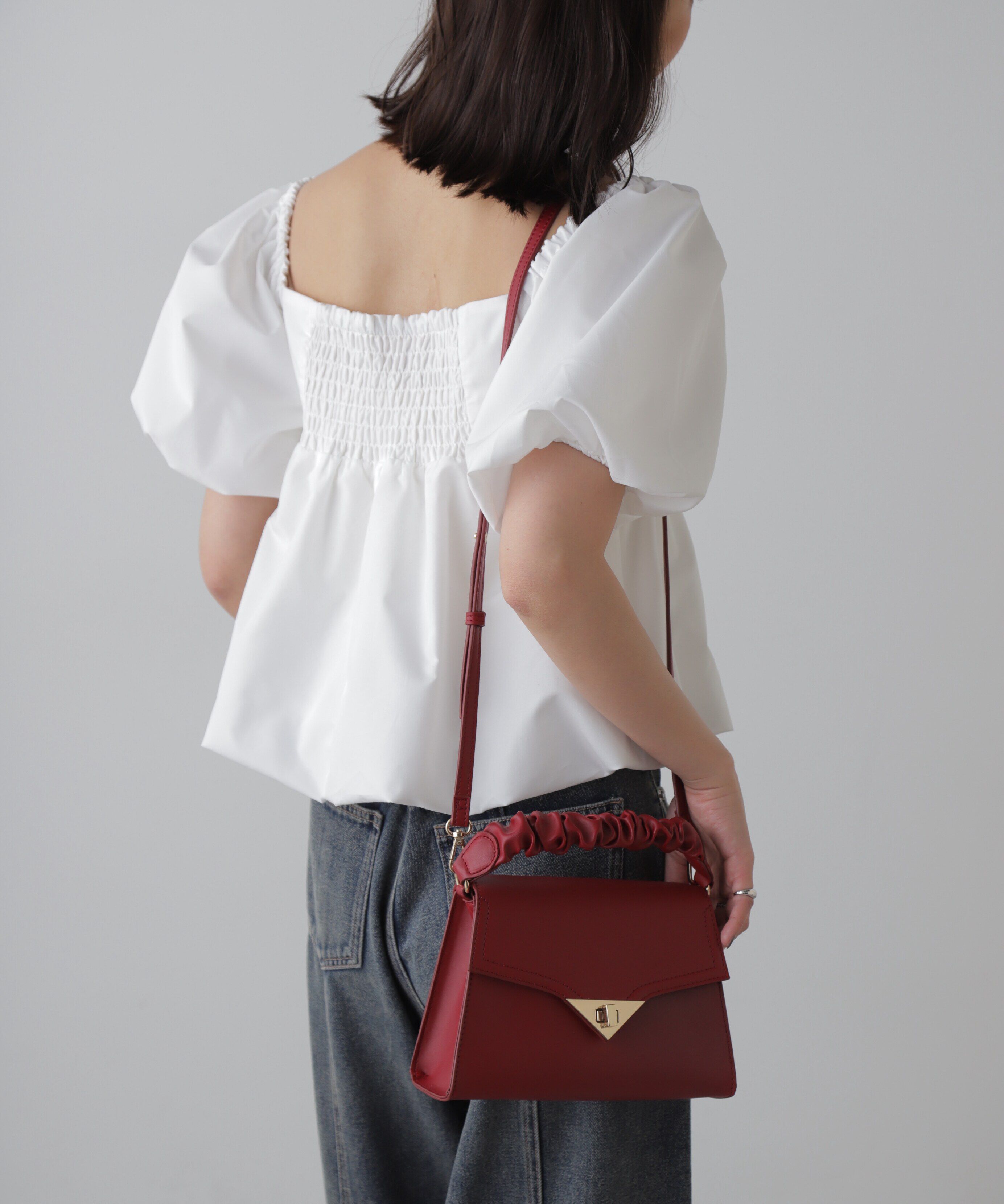  「レトロカーブバッグ」|その他|レッド