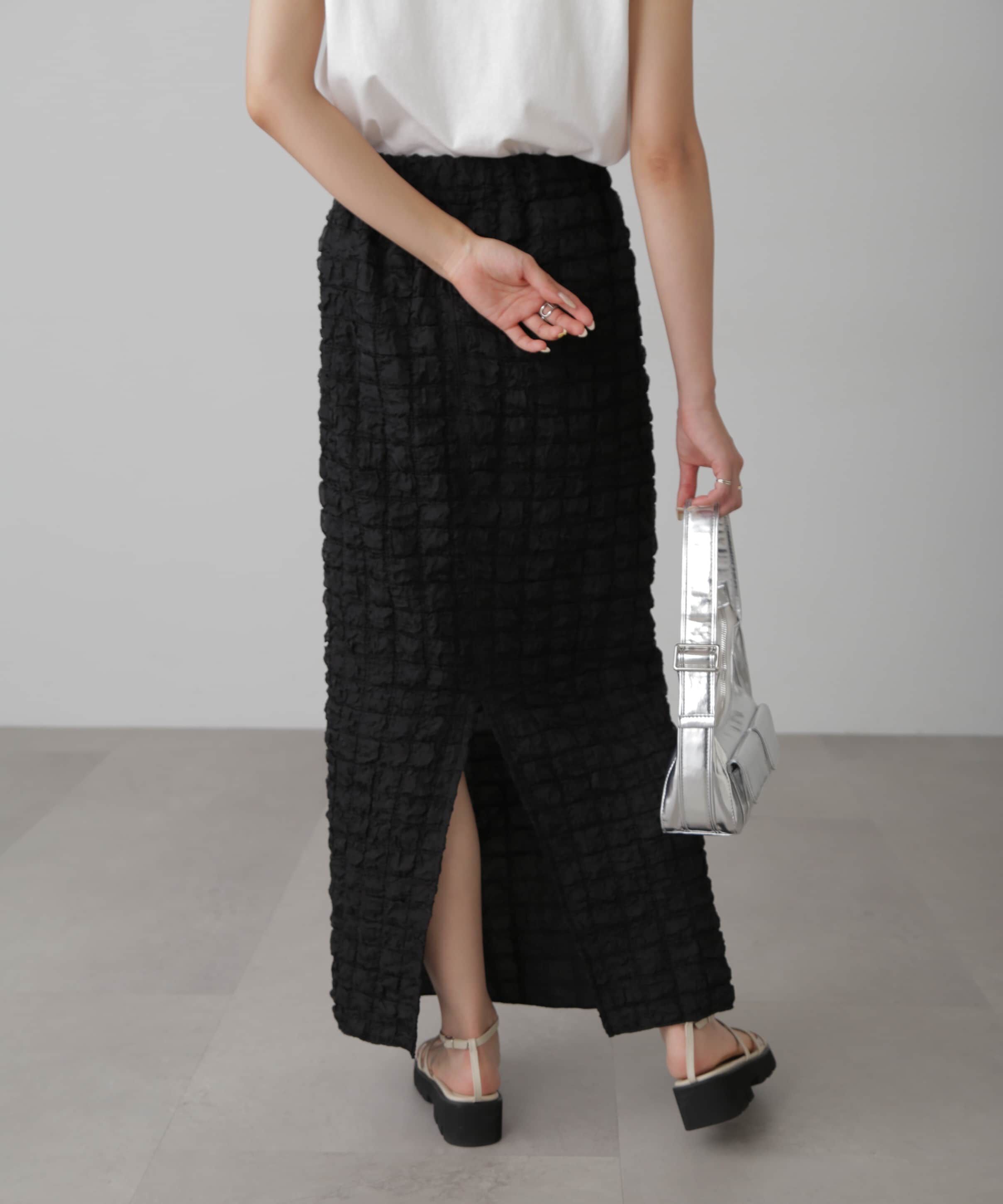  「ぽこぽこナロースカート」|スカート|