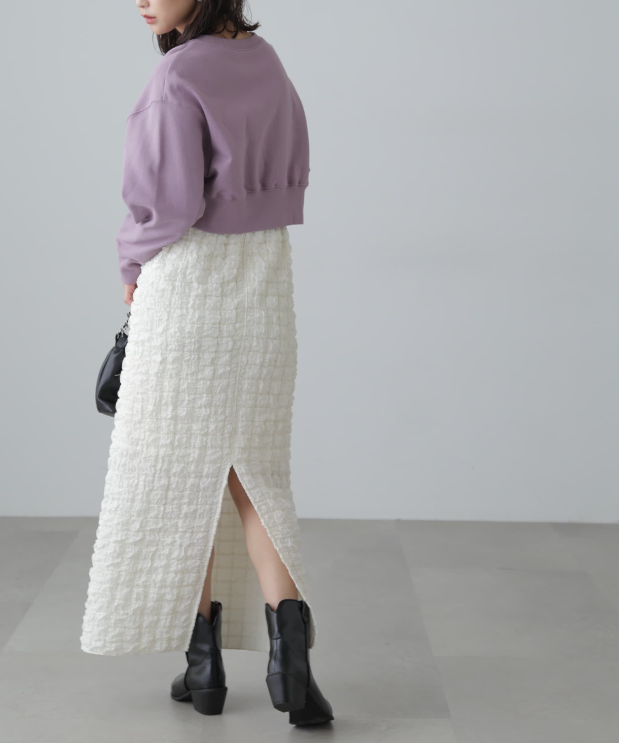  「ぽこぽこナロースカート」|スカート|