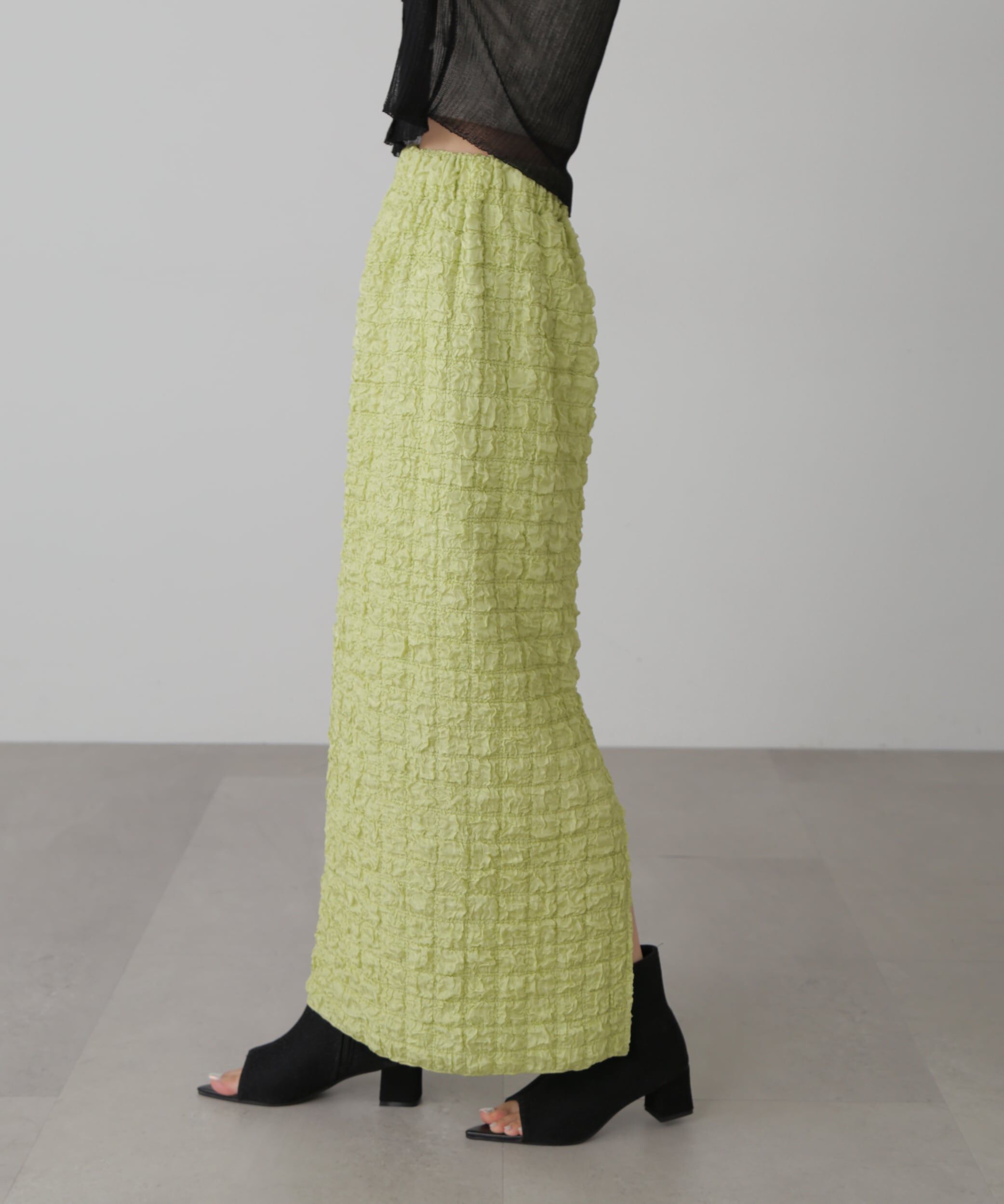  「ぽこぽこナロースカート」|スカート|