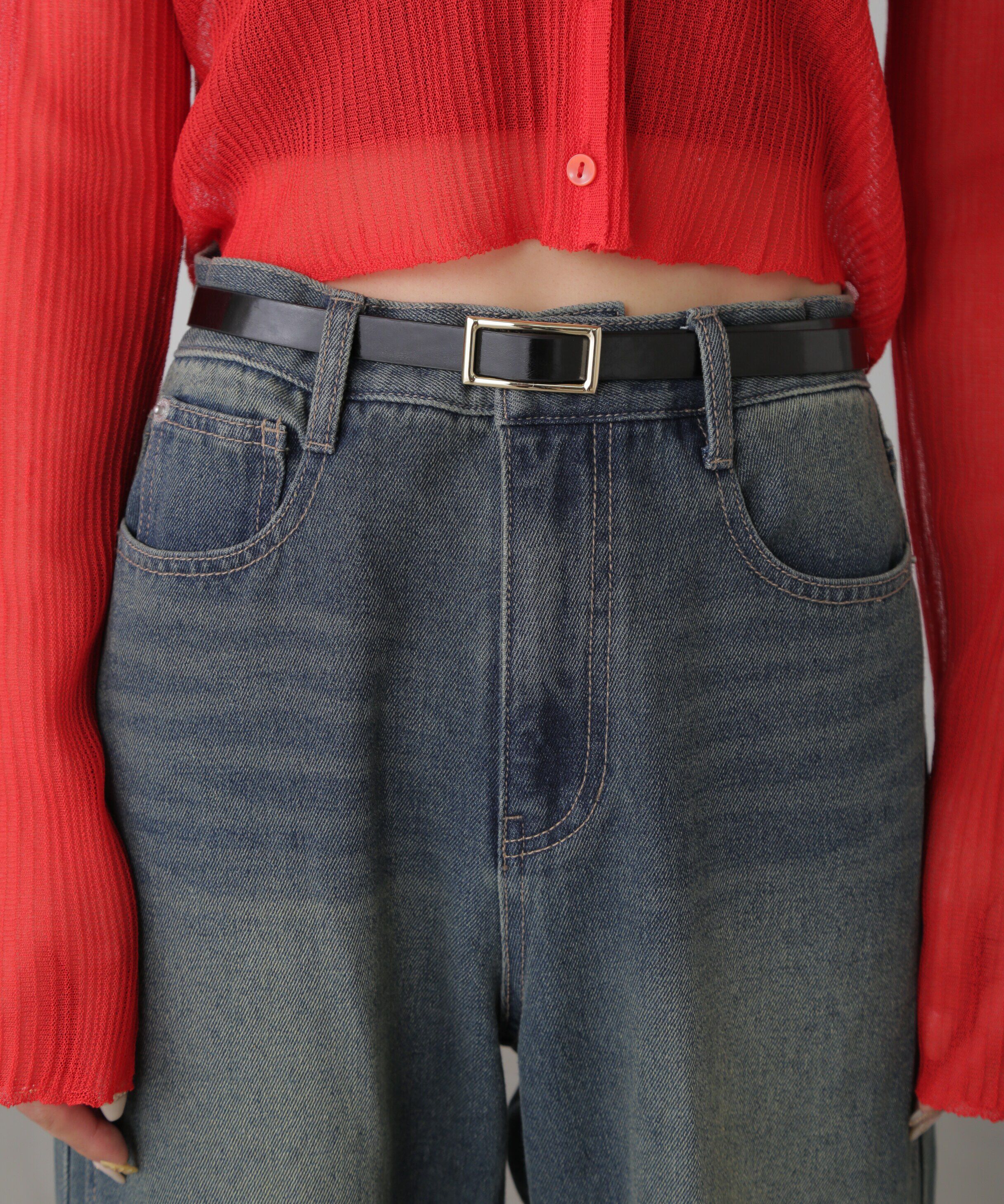  「ナローフリーベルト」|ハンカチ|ブラック