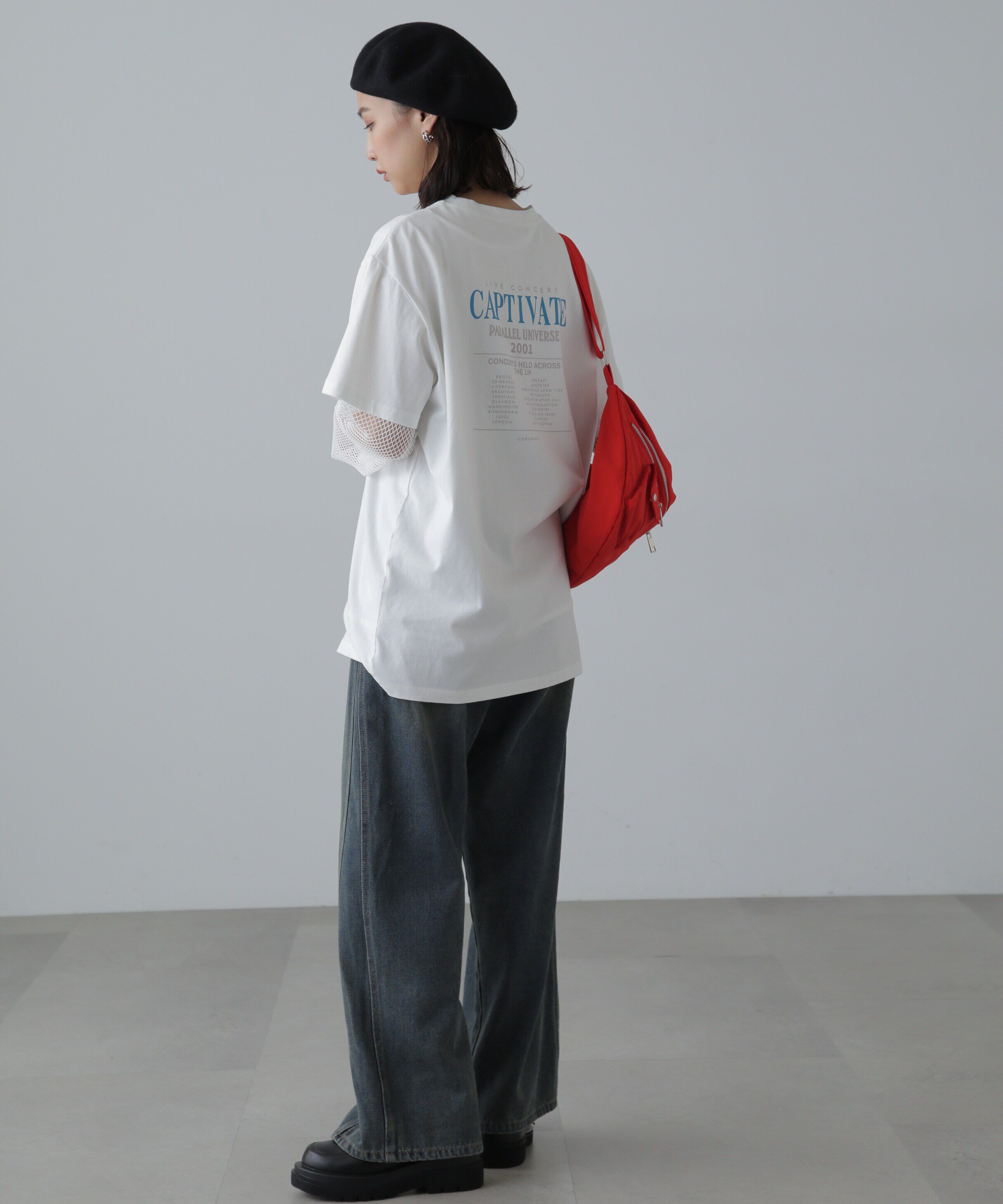  「メッシュロングTシャツ」|Tシャツ・カットソー|