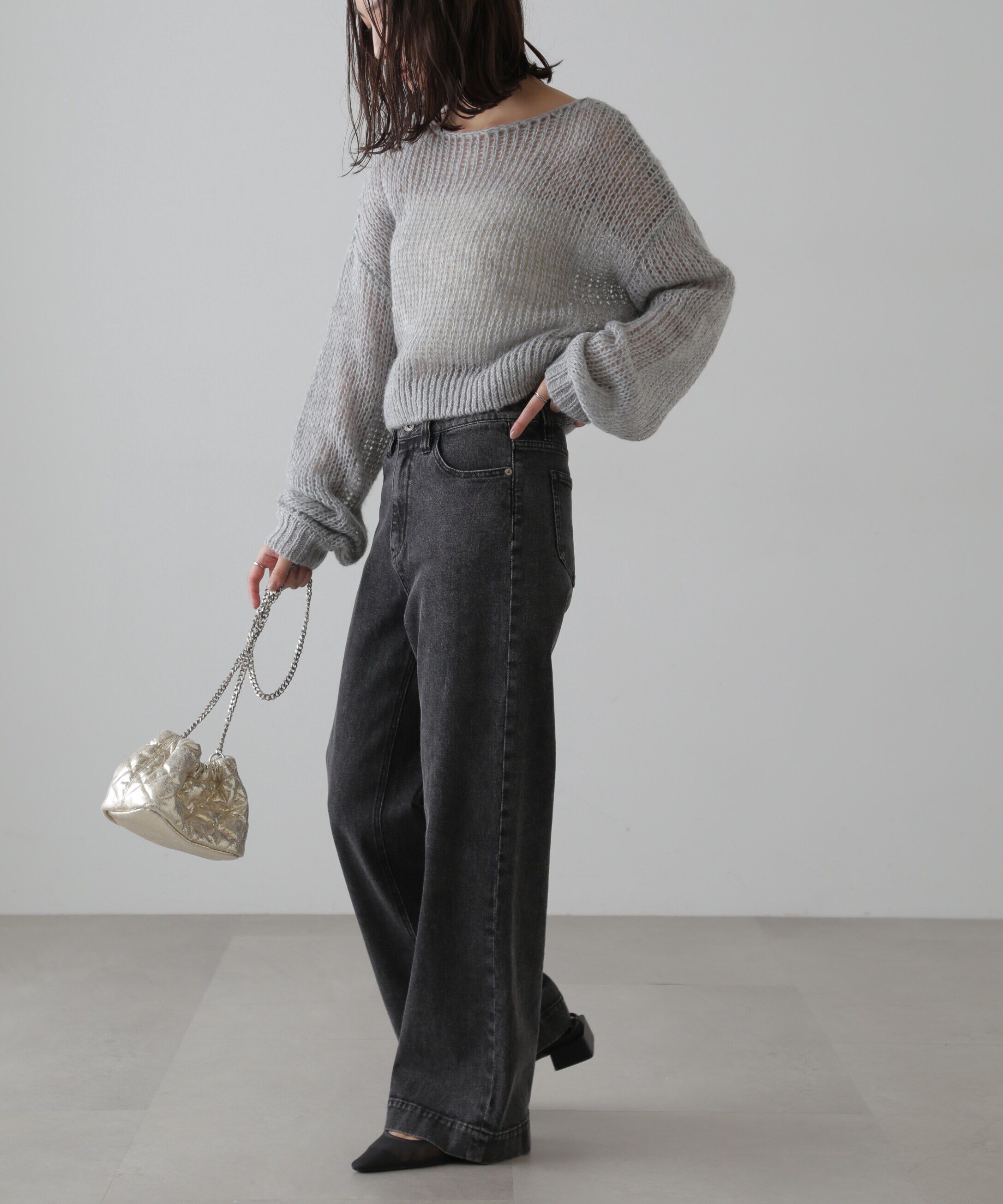  「シアーモヘヤライクニット」|ニット・セーター|