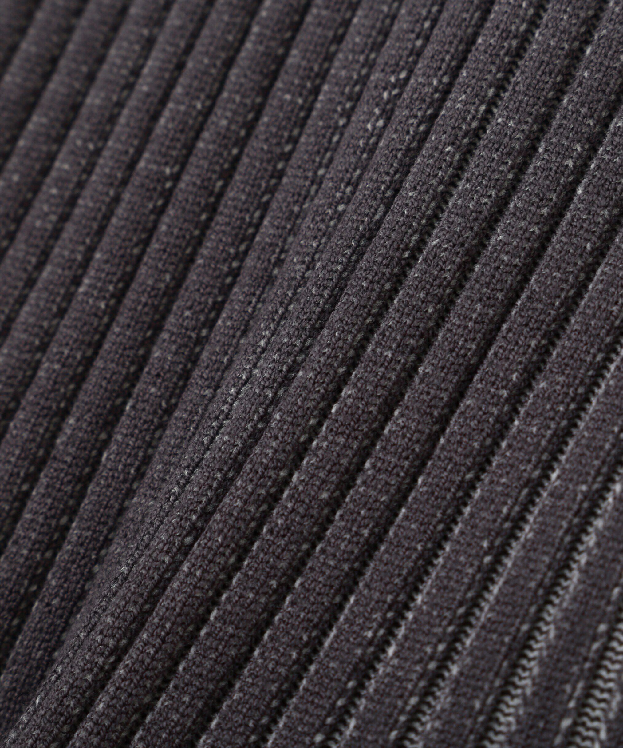  「バイカースタンド配色リブニットベスト」|ニット・セーター|