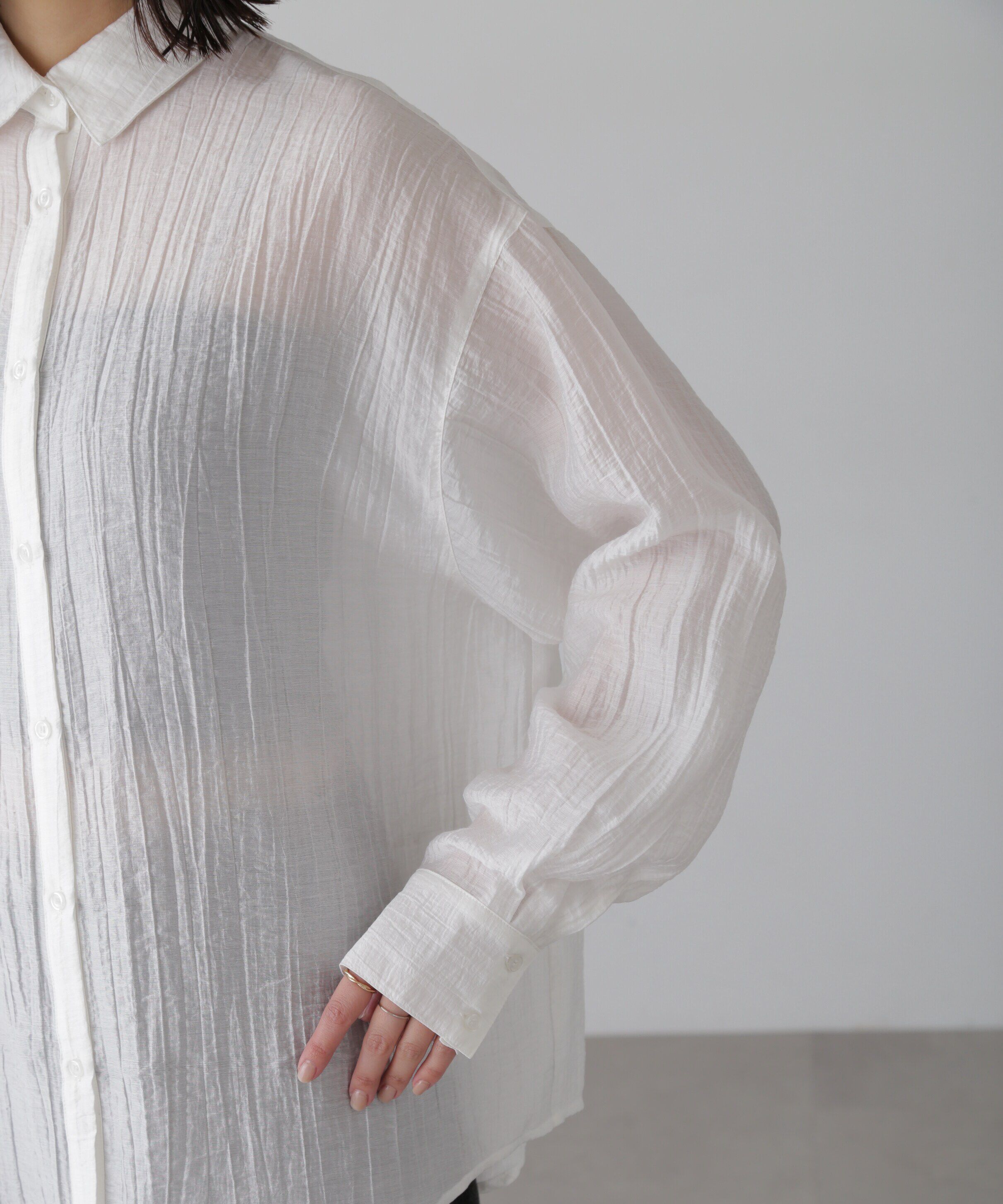  「ワッシャービッグシャツ」|シャツ・ブラウス|