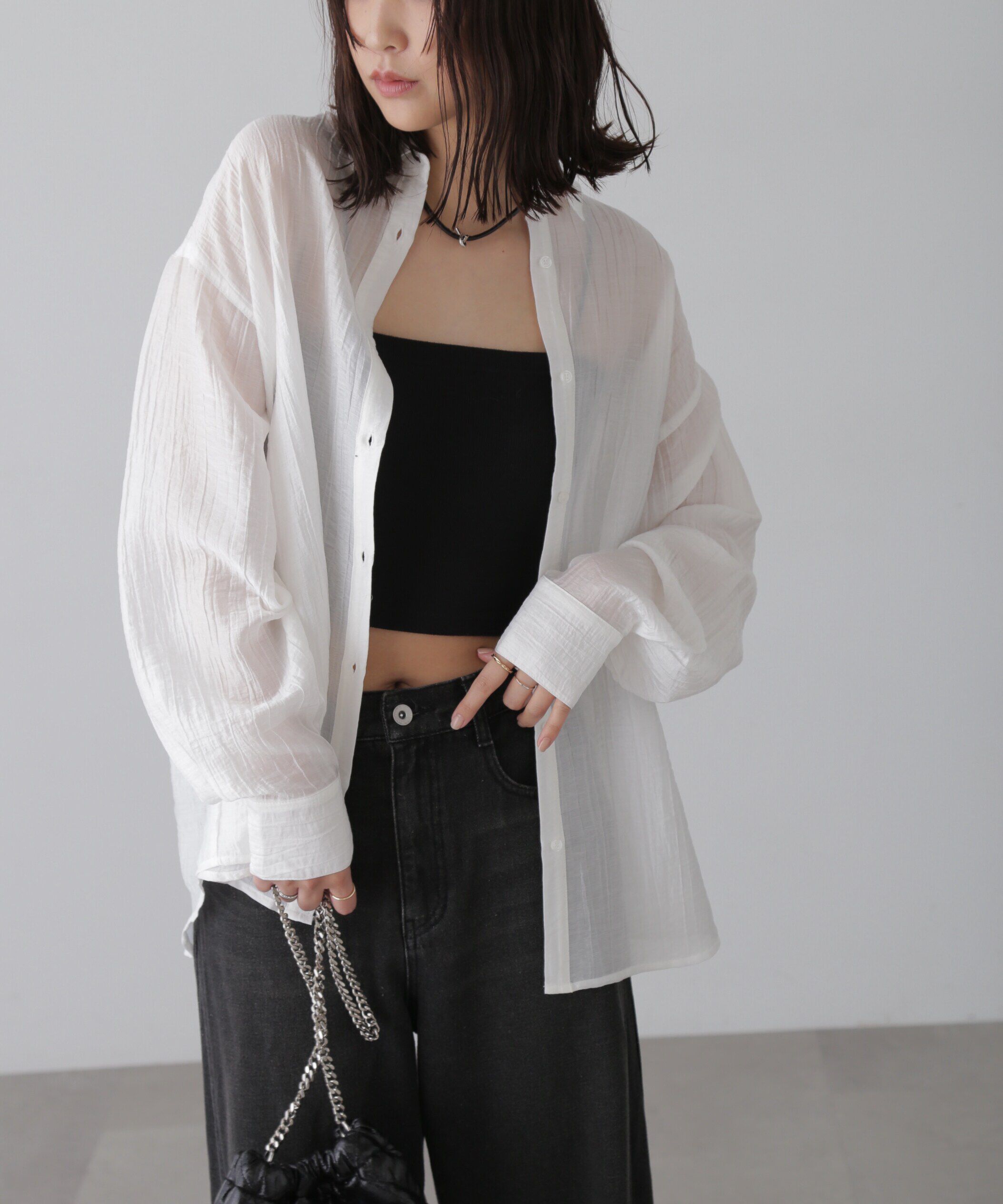  「ワッシャービッグシャツ」|シャツ・ブラウス|