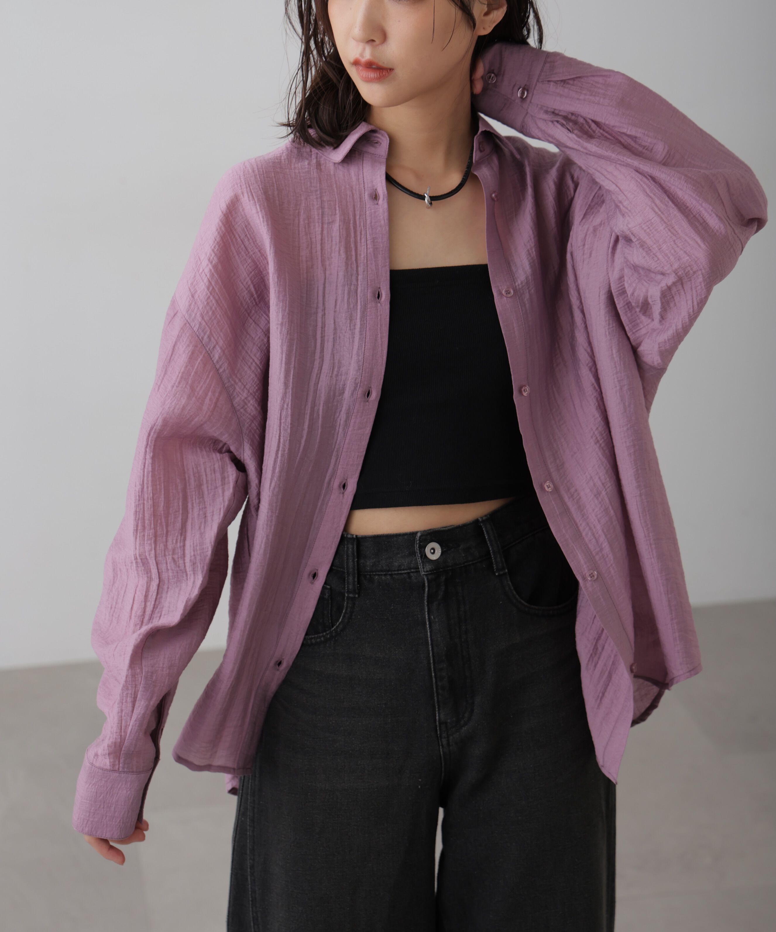  「ワッシャービッグシャツ」|シャツ・ブラウス|