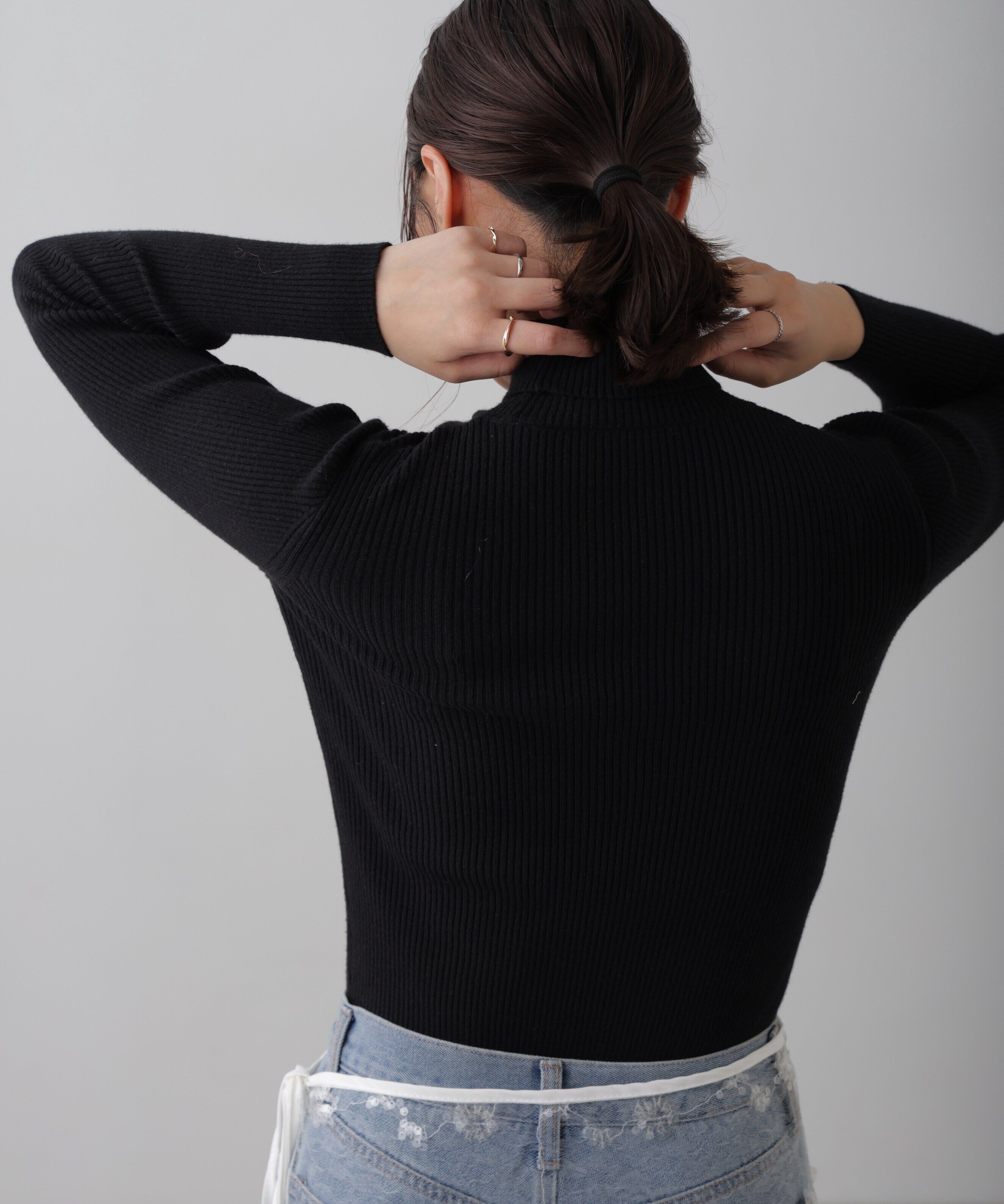  「タートルネックリブニット」|ニット・セーター|