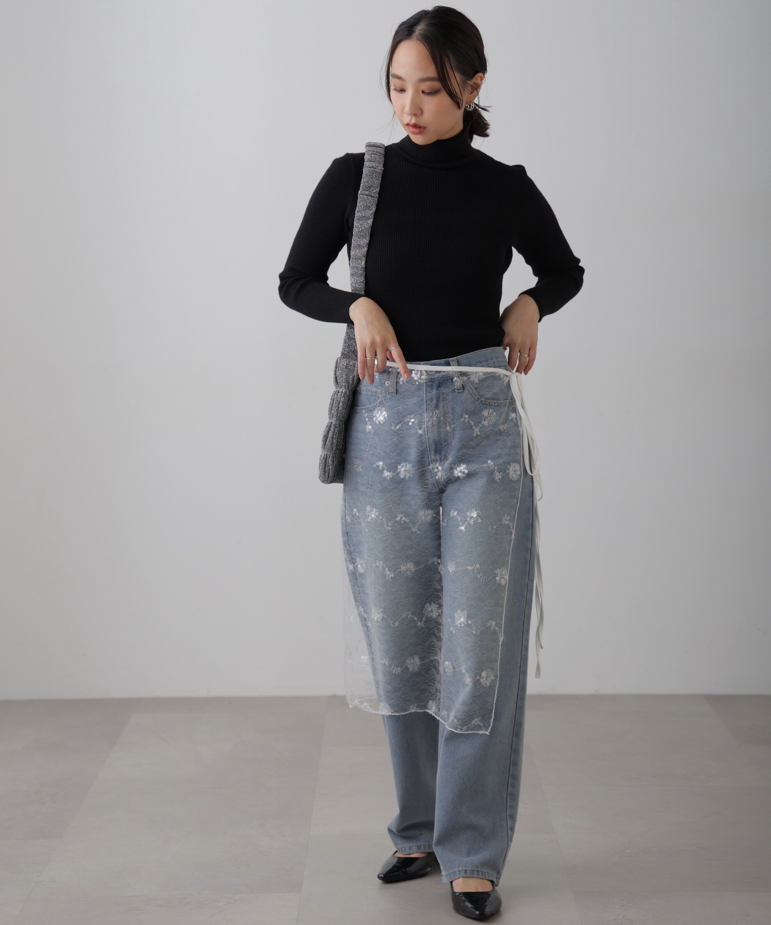  「タートルネックリブニット」|ニット・セーター|