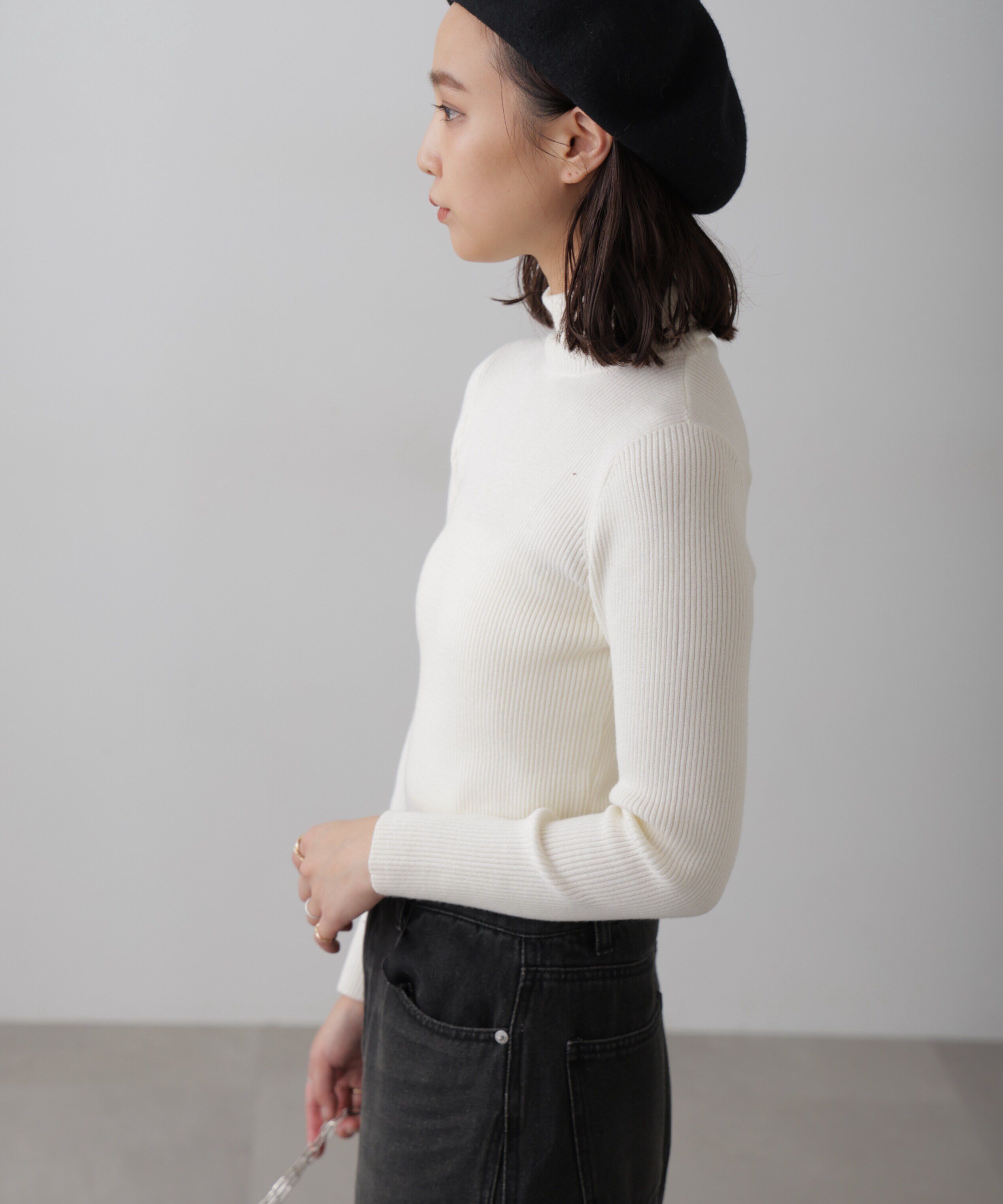  「タートルネックリブニット」|ニット・セーター|