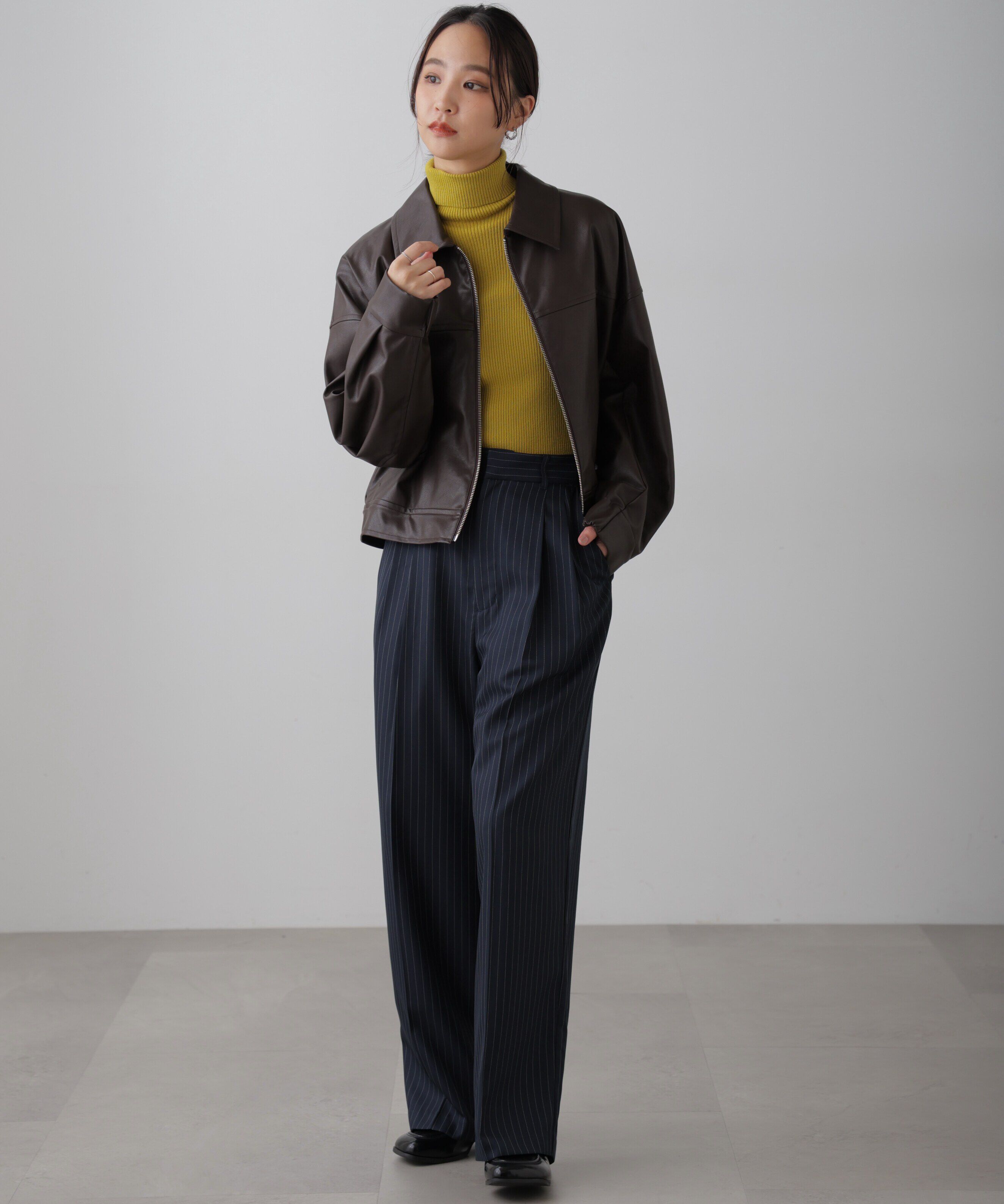  「タートルネックリブニット」|ニット・セーター|