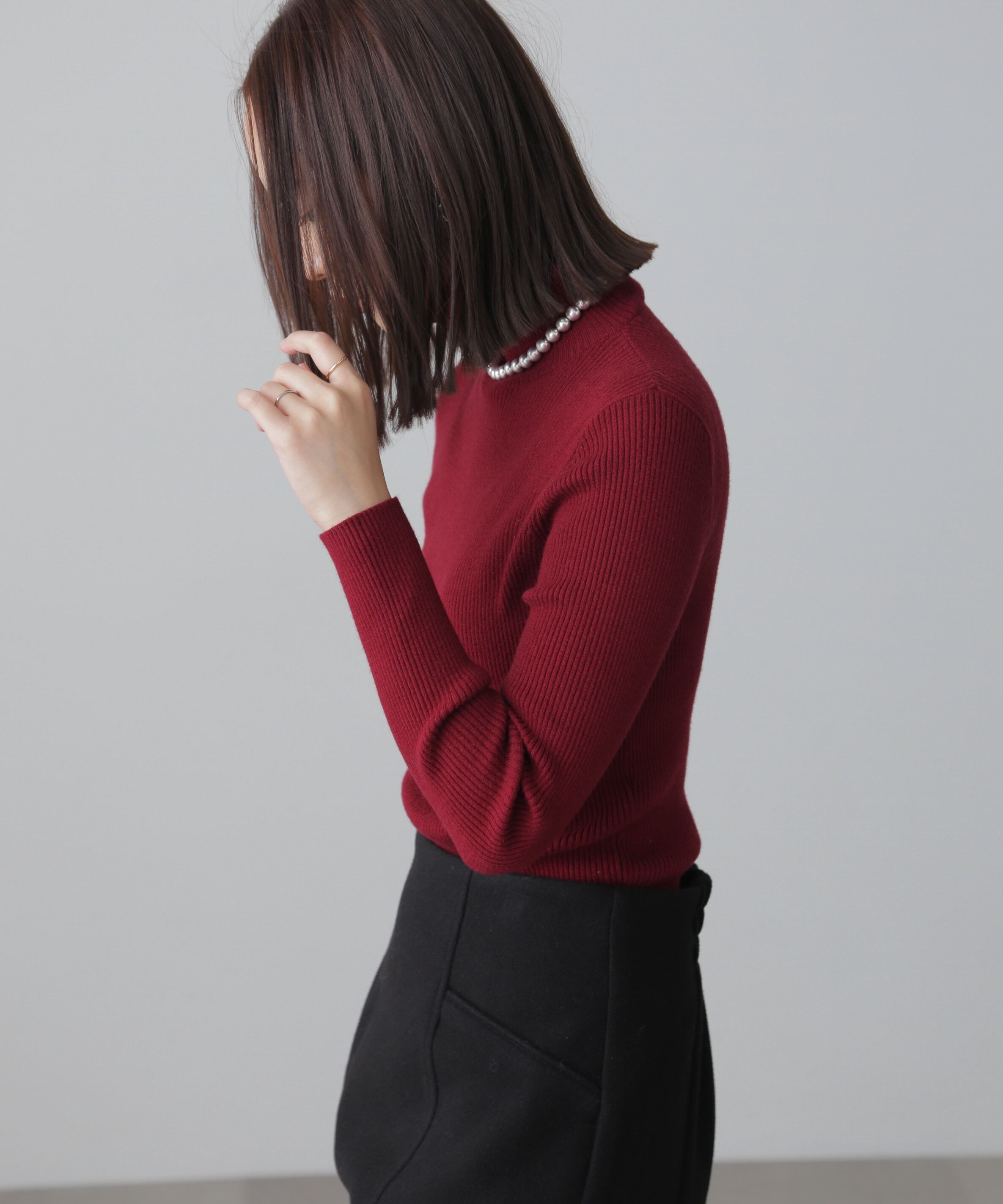  「タートルネックリブニット」|ニット・セーター|