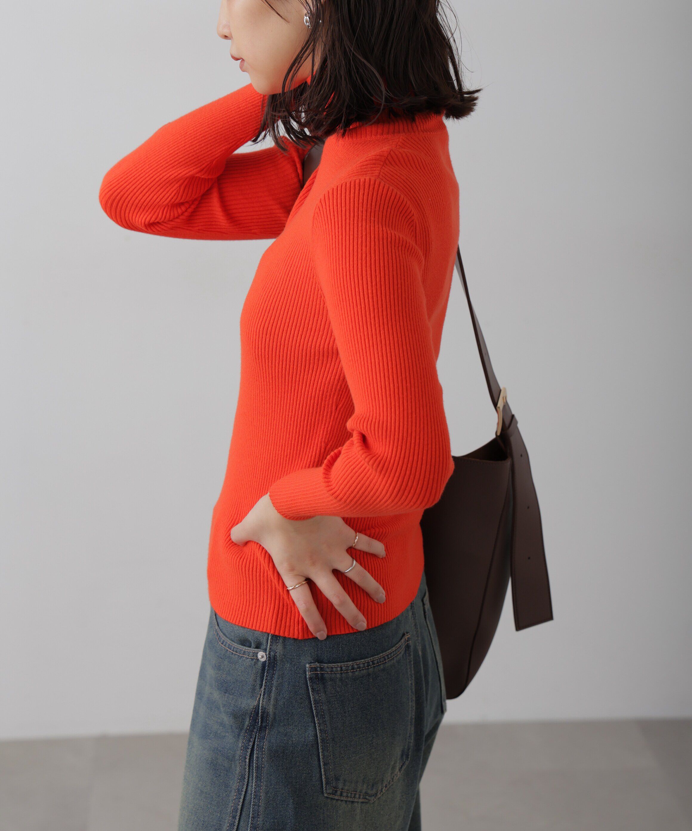  「タートルネックリブニット」|ニット・セーター|