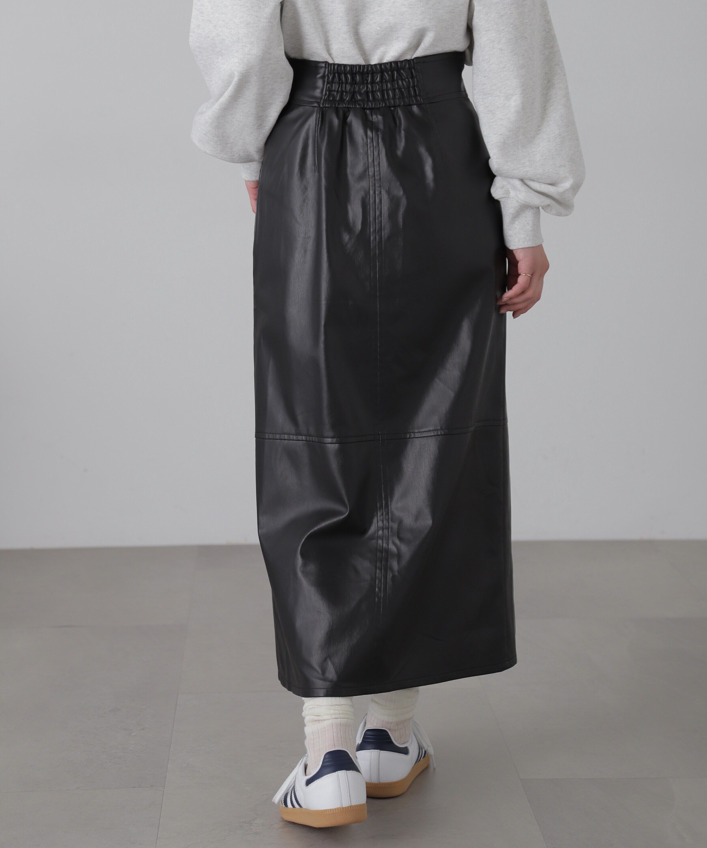  「フロントジップナロースカート」|スカート|