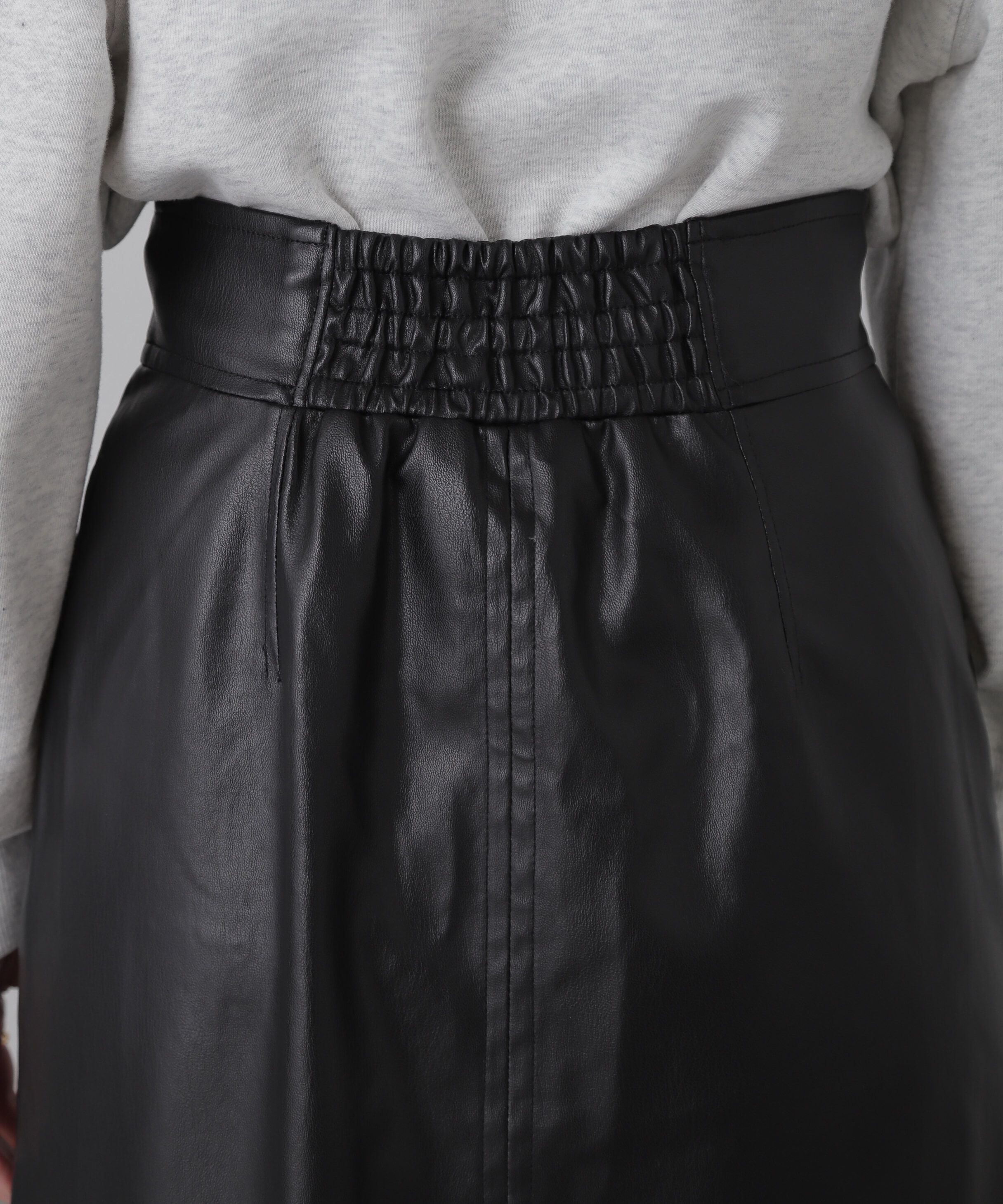  「フロントジップナロースカート」|スカート|