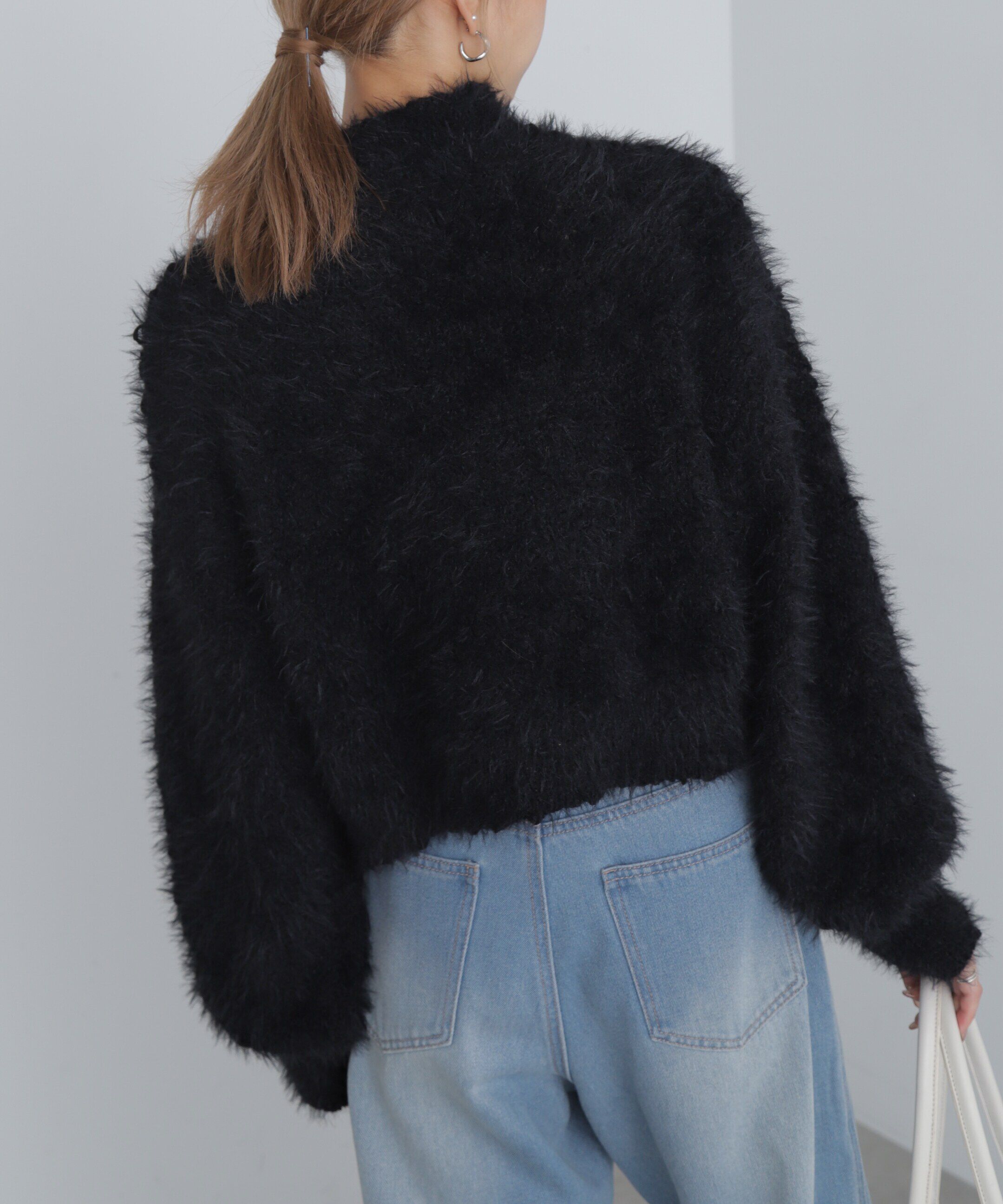  「フェザーモールポップコーンミックスニット」|ニット・セーター|