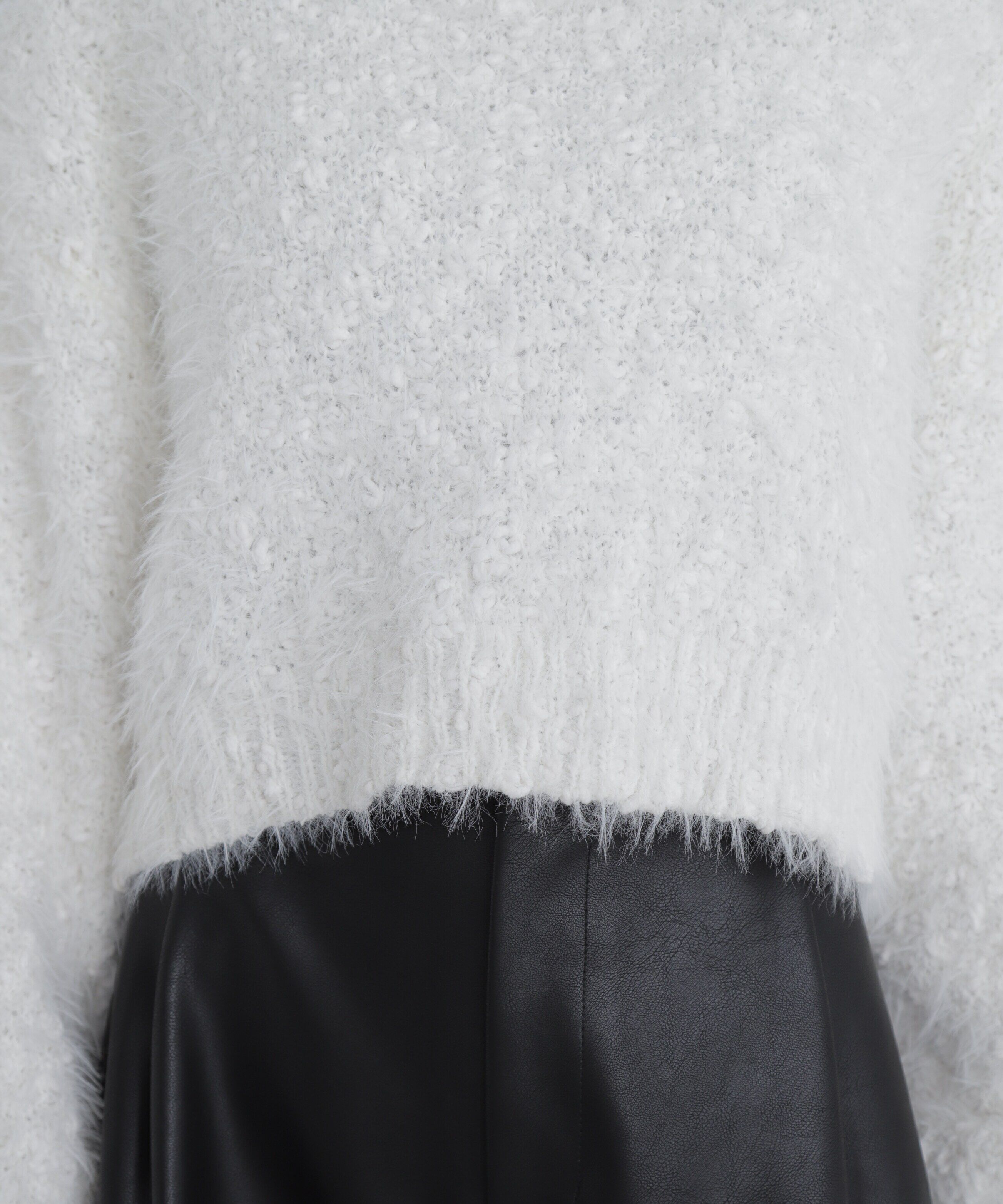  「フェザーモールポップコーンミックスニット」|ニット・セーター|