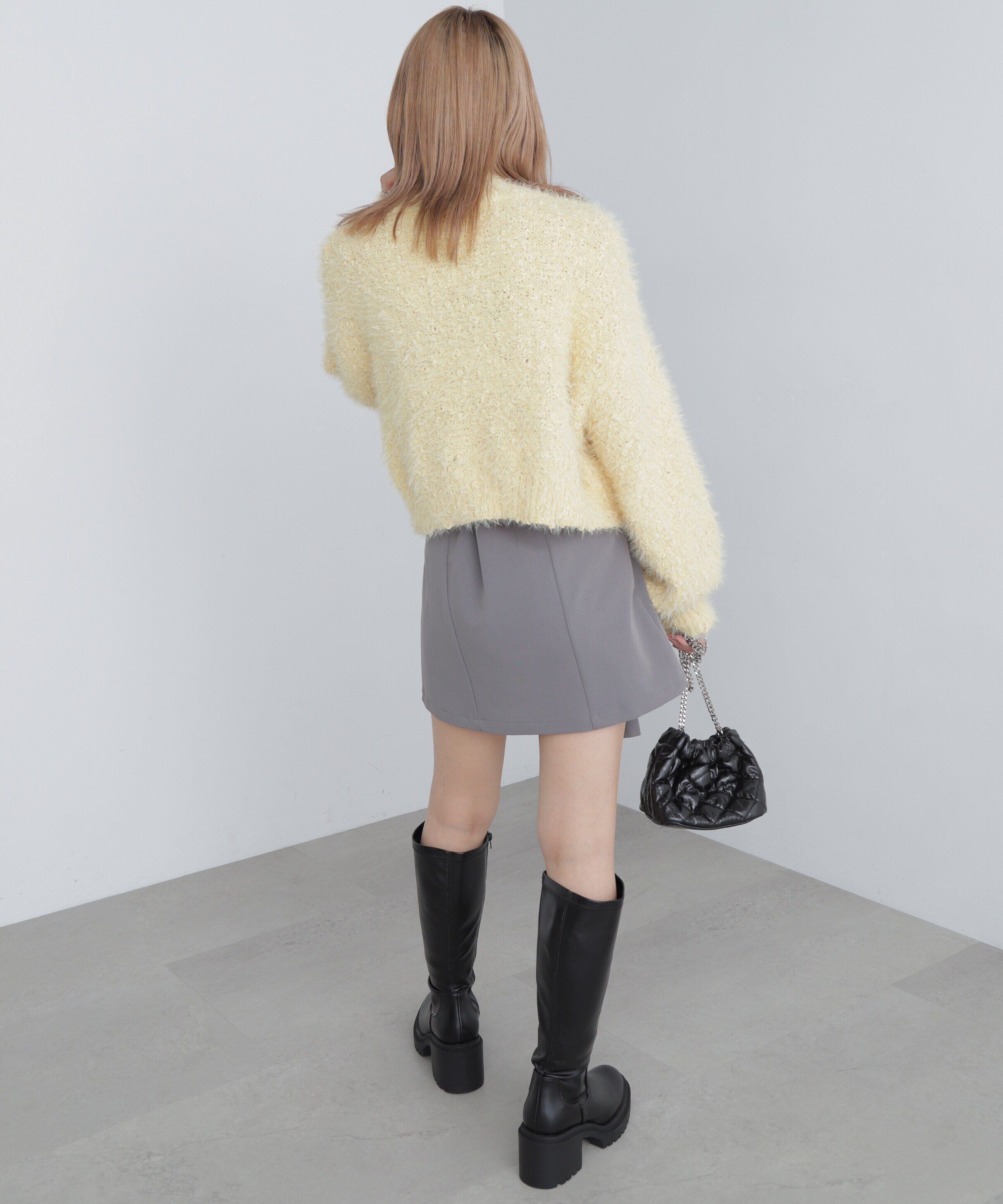  「フェザーモールポップコーンミックスニット」|ニット・セーター|