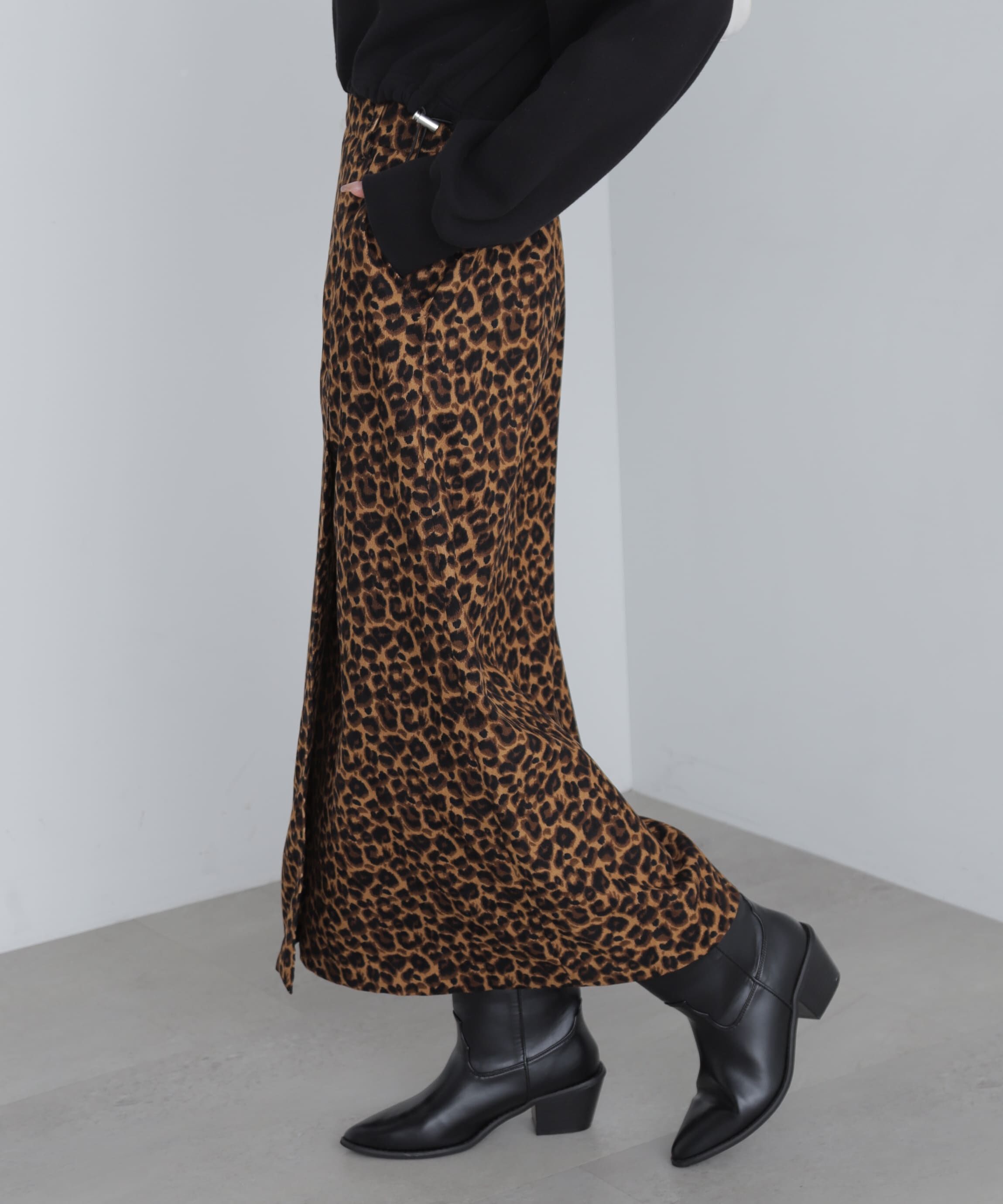  「ラップ風ナロースカート」|スカート|