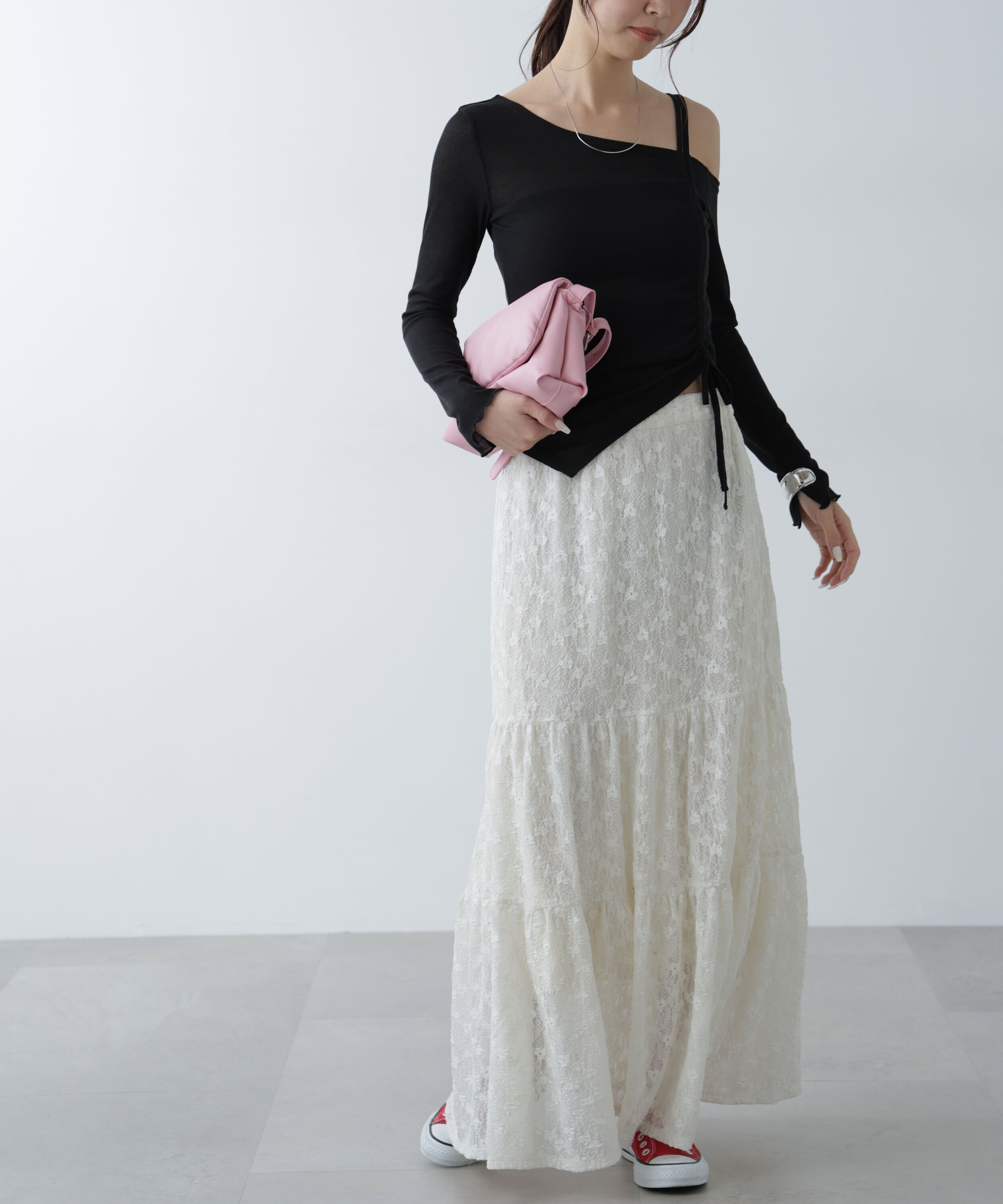  「ワンショルシャーリングテレコカットソー」|Tシャツ・カットソー|