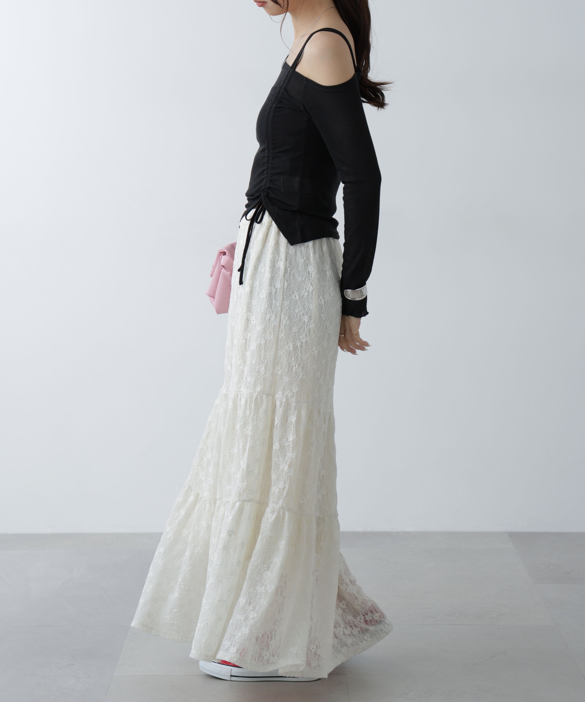  「ワンショルシャーリングテレコカットソー」|Tシャツ・カットソー|