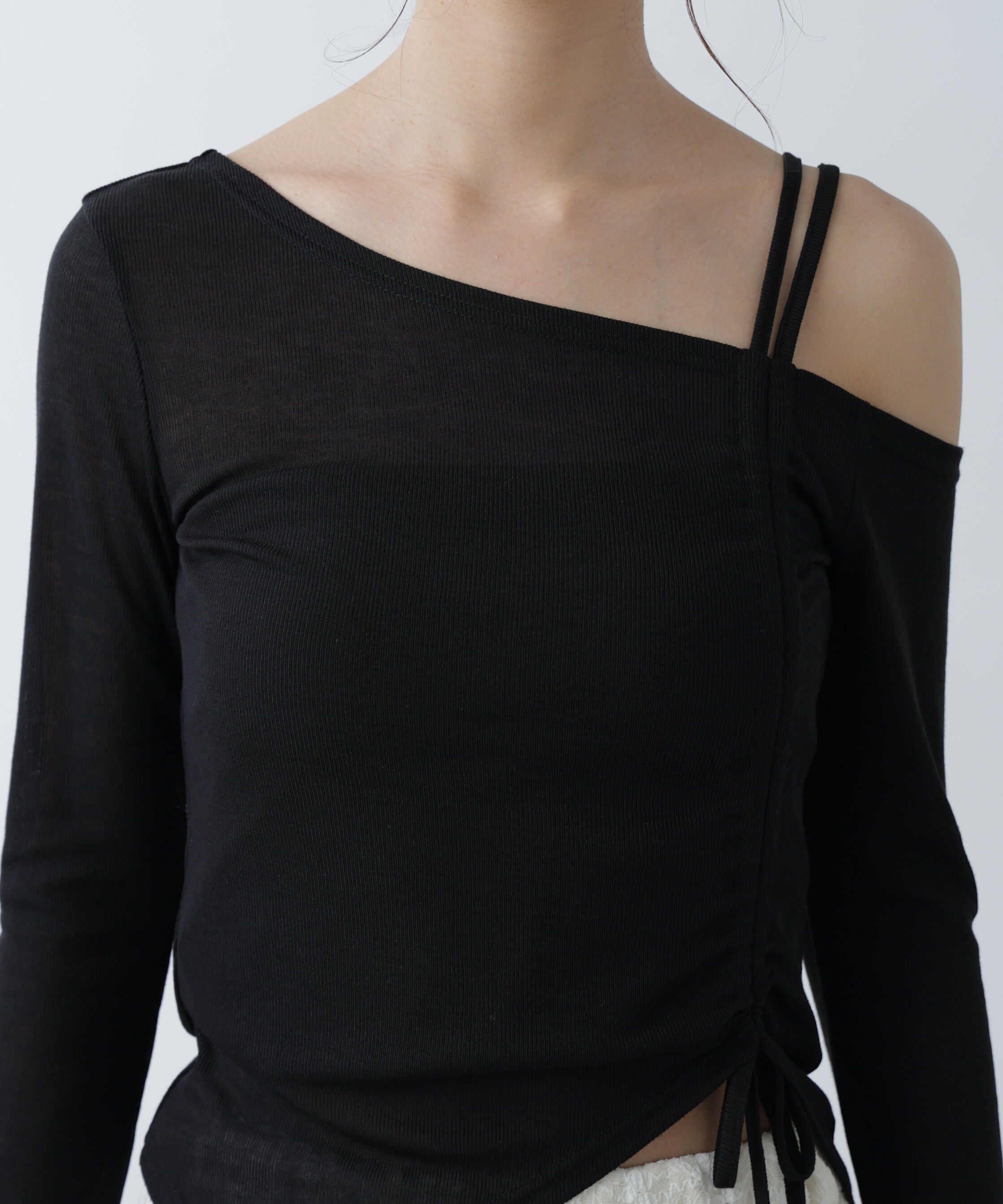  「ワンショルシャーリングテレコカットソー」|Tシャツ・カットソー|