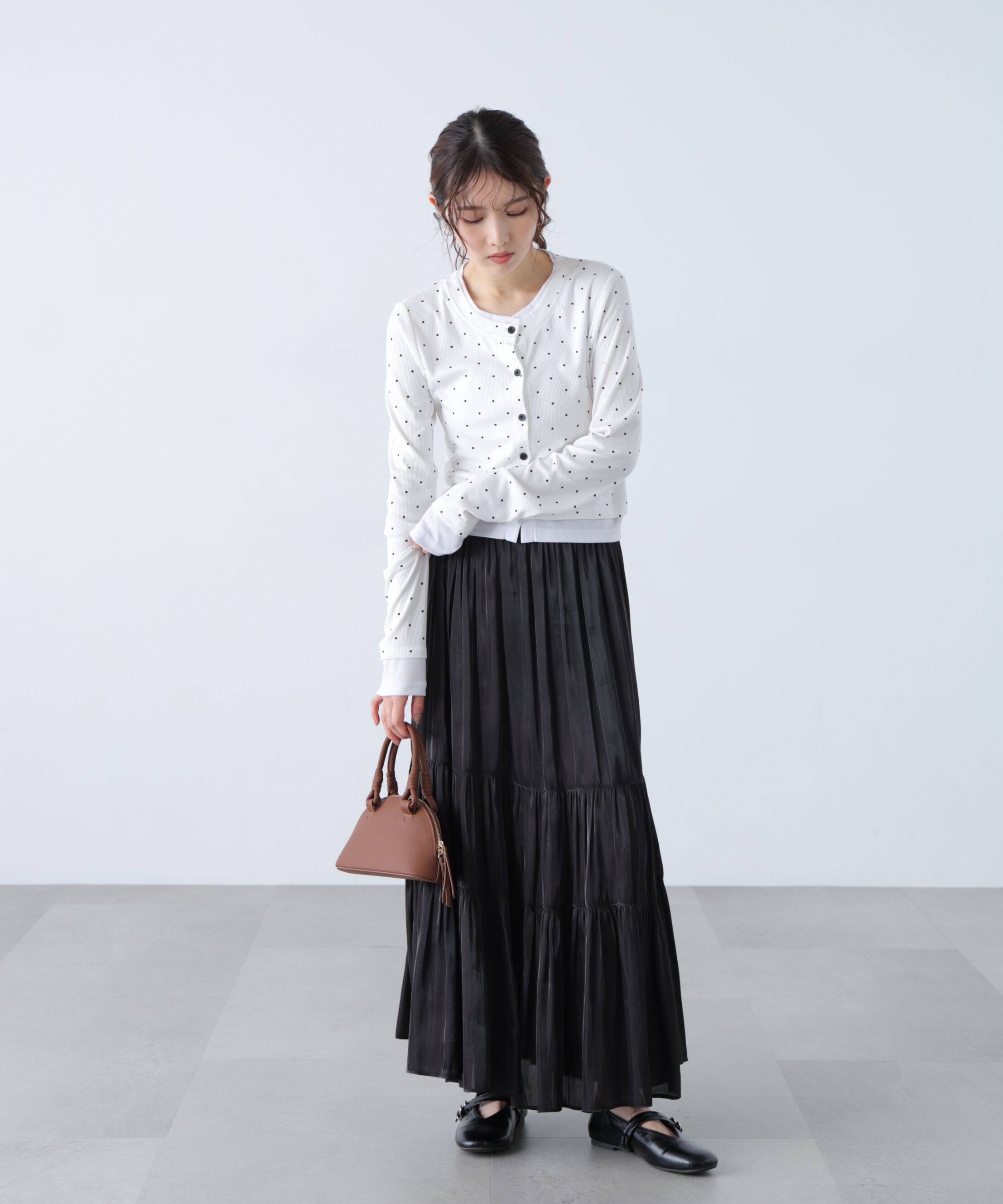  「シャイニーティアードスカート」|スカート|