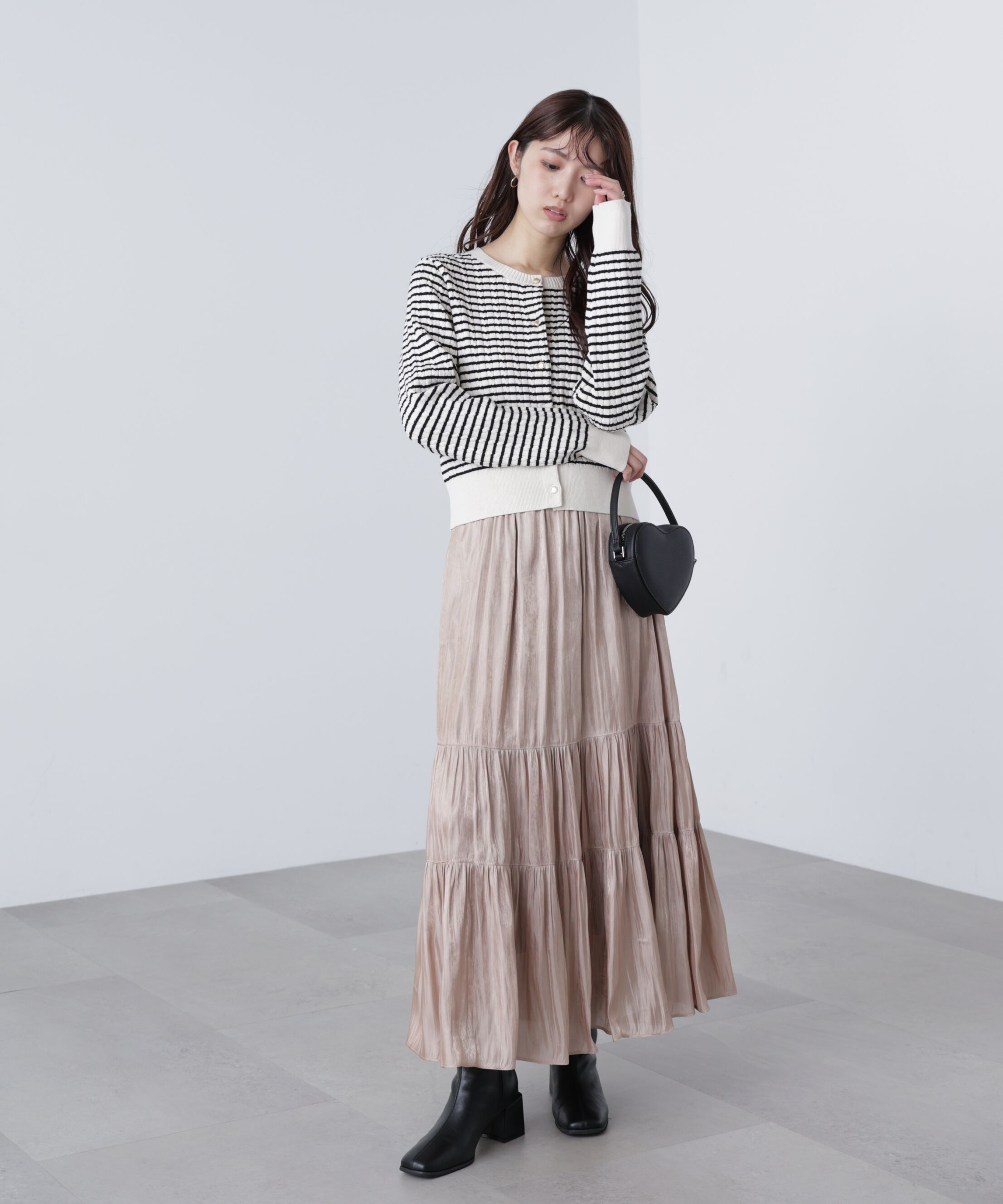  「シャイニーティアードスカート」|スカート|