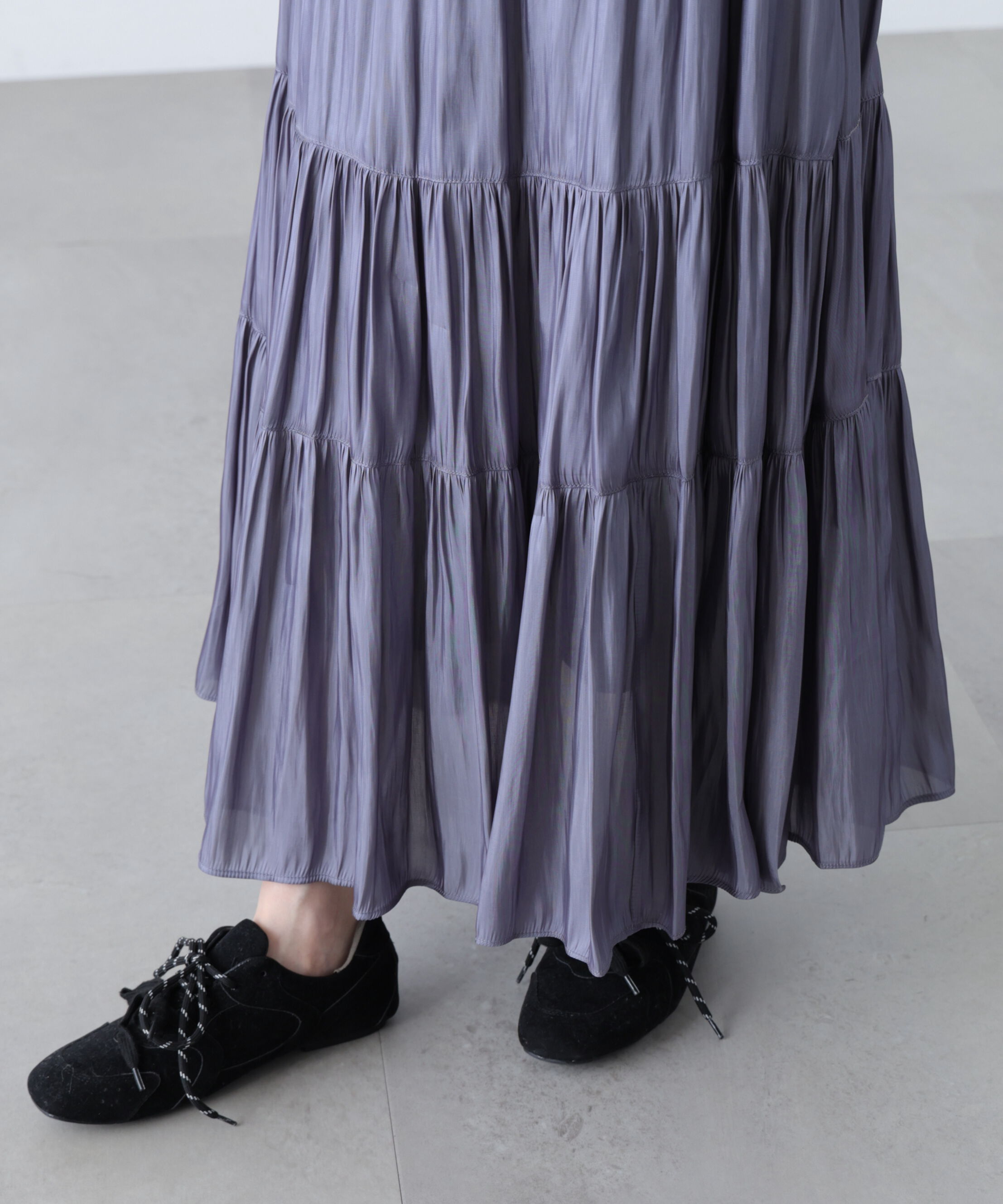  「シャイニーティアードスカート」|スカート|