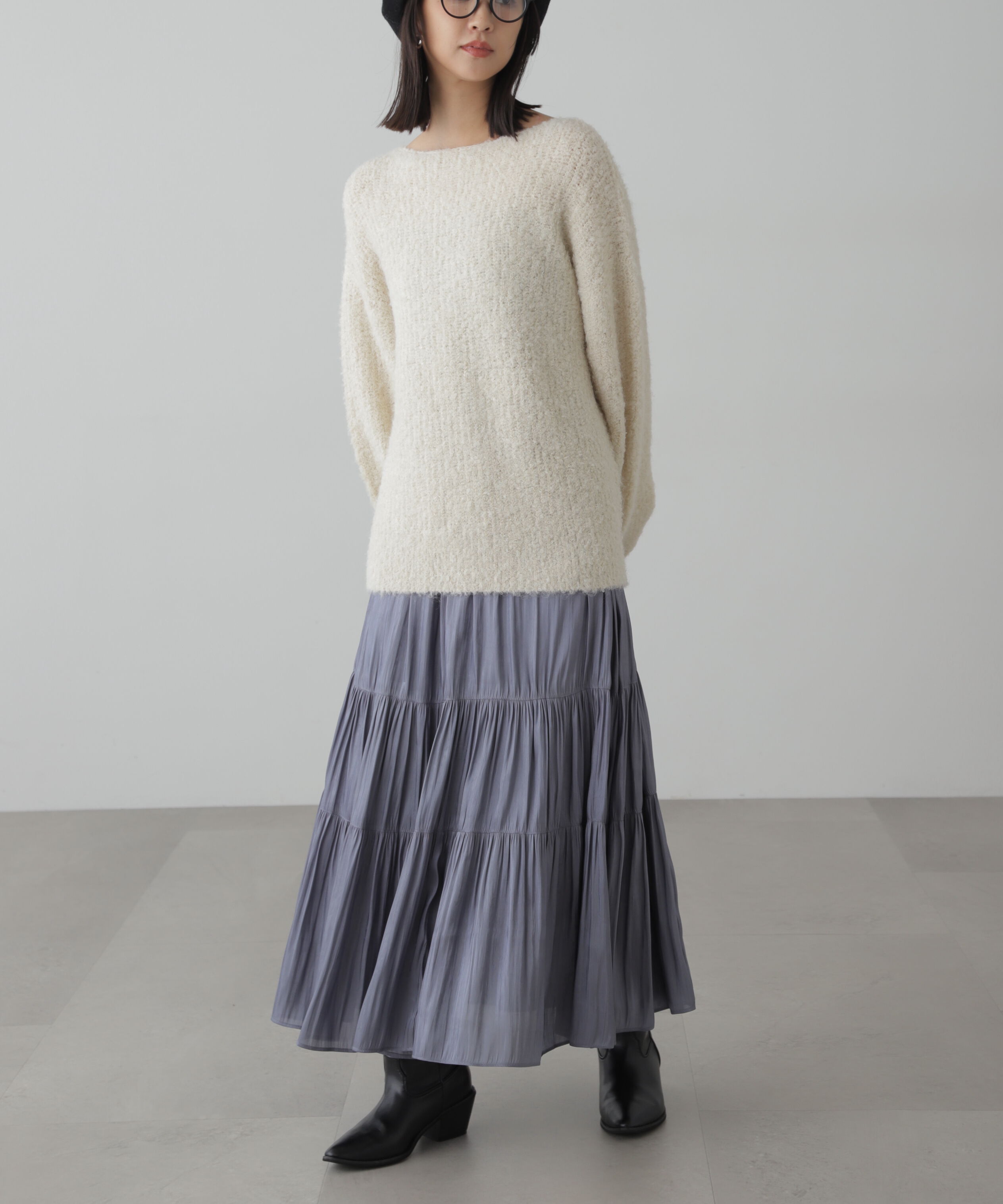  「シャイニーティアードスカート」|スカート|