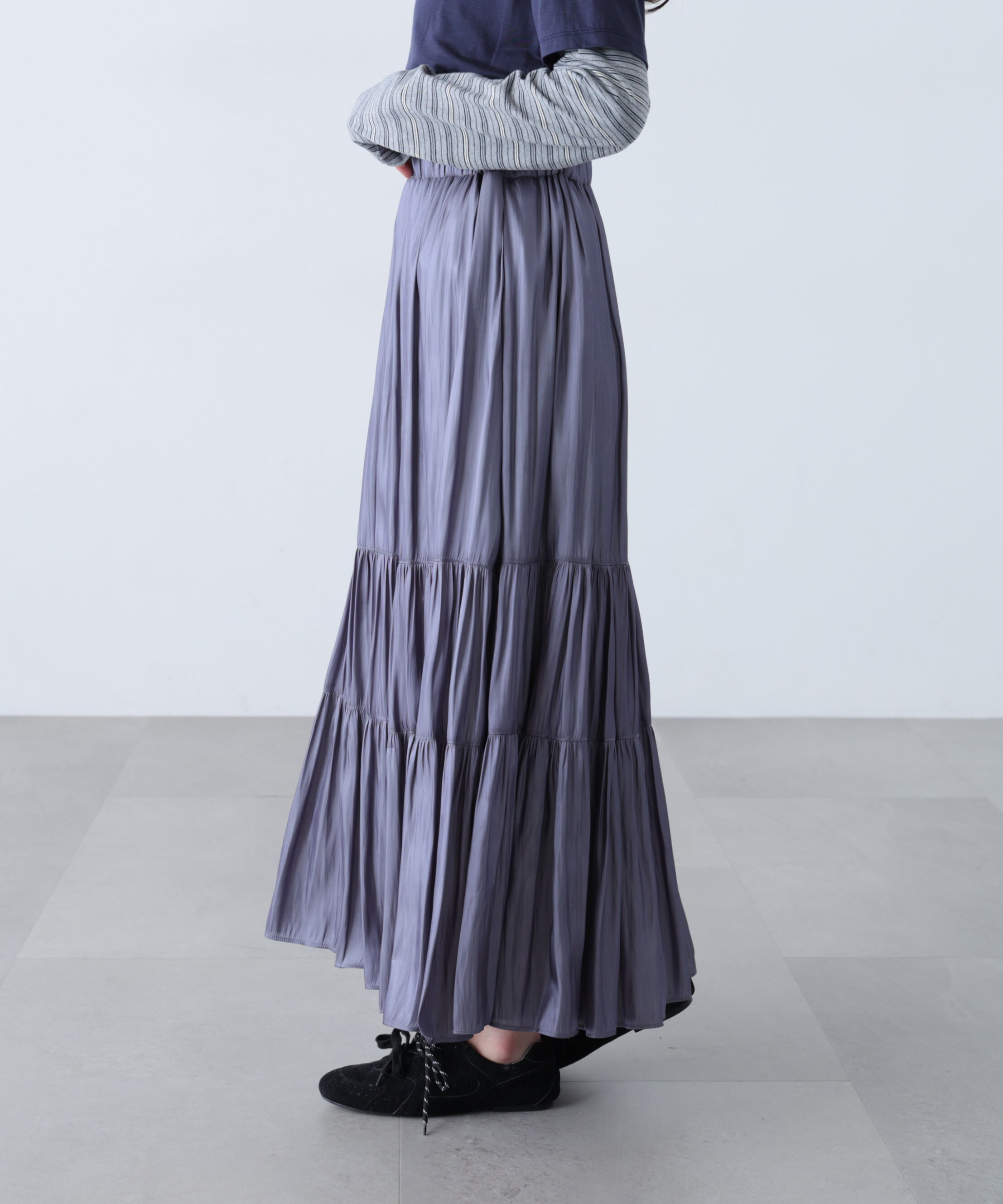  「シャイニーティアードスカート」|スカート|