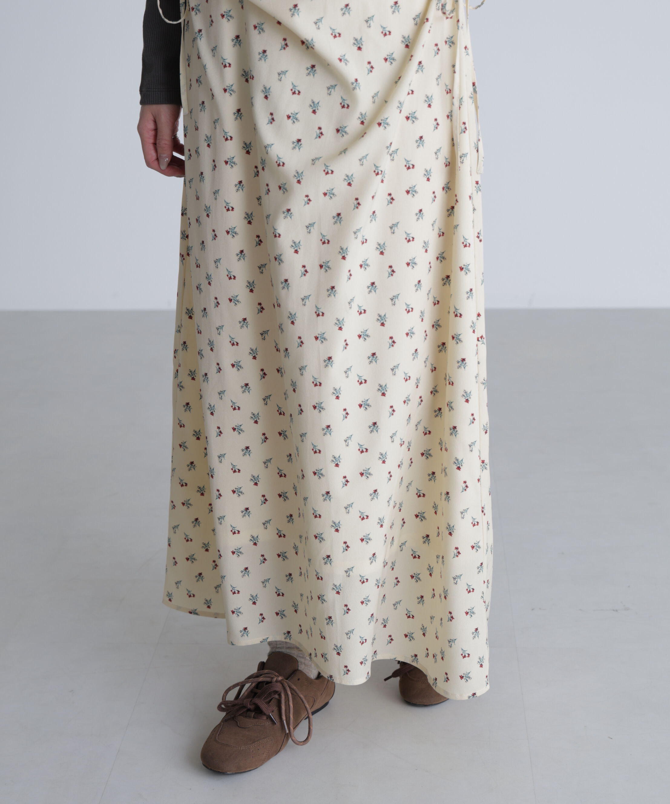  「小花柄ドロストキャミワンピース」|ワンピース|