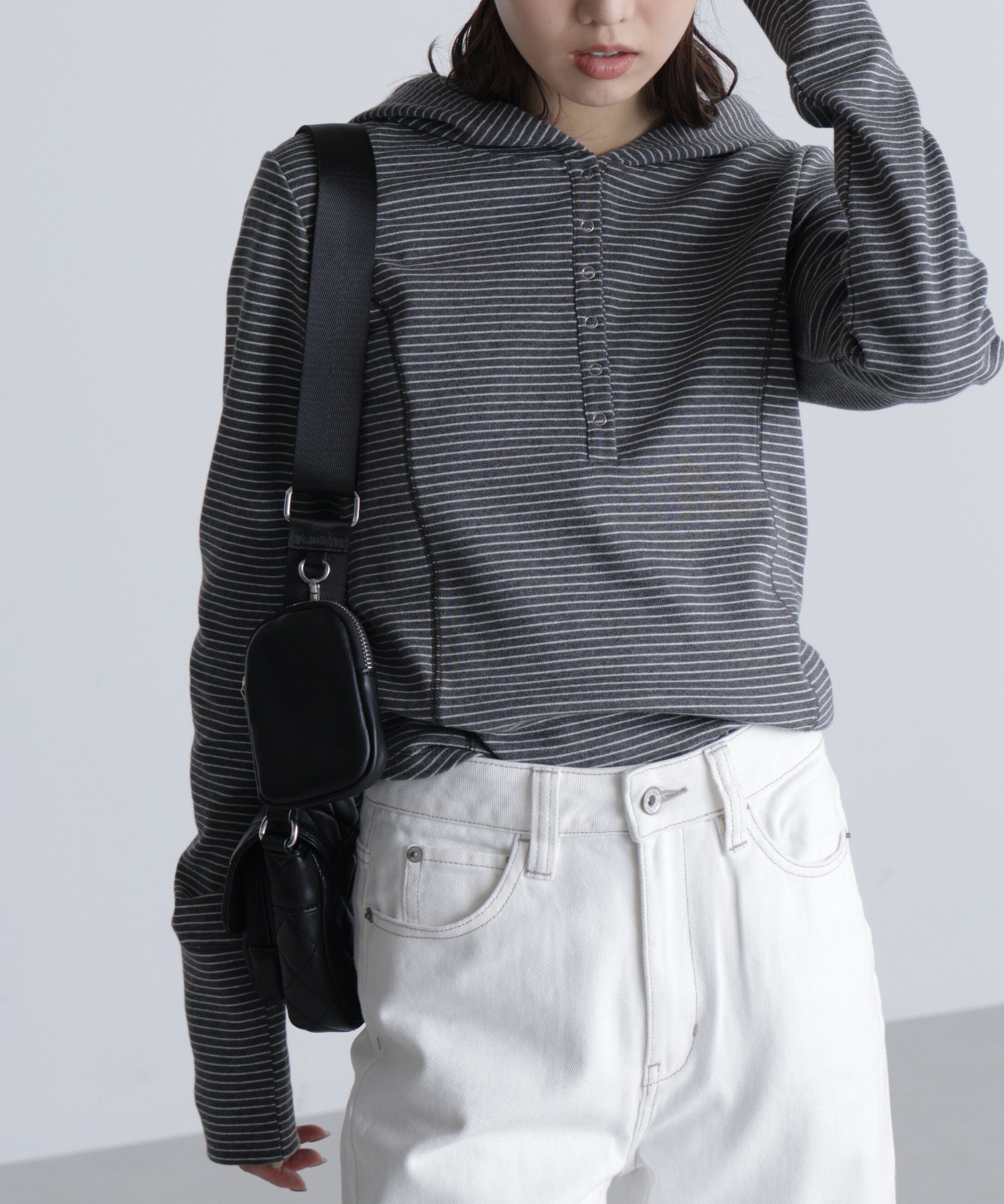  「スキッパーカットソーフーディー」|Tシャツ・カットソー|