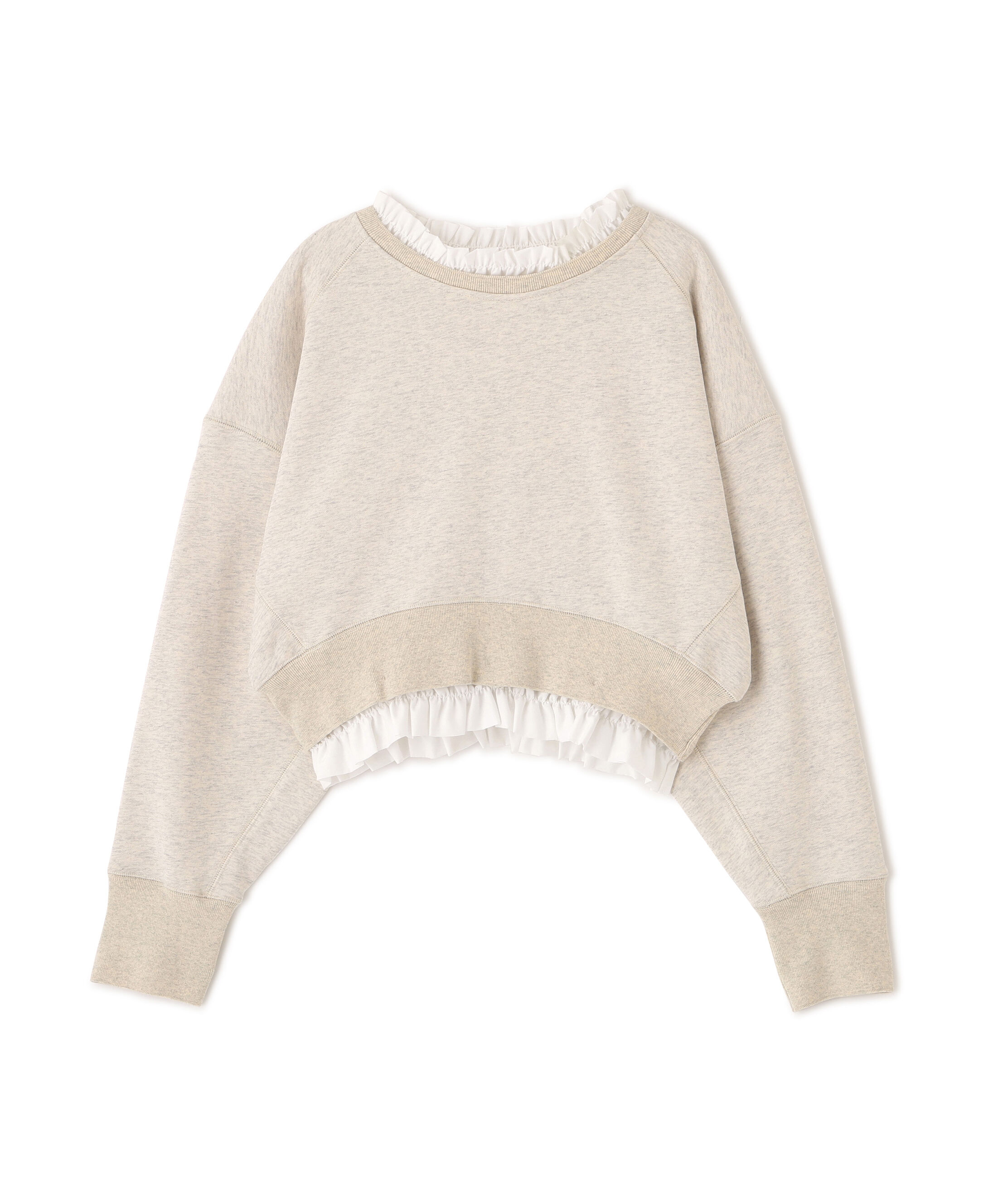  「フリルドッキングスウェット」|Tシャツ・カットソー|