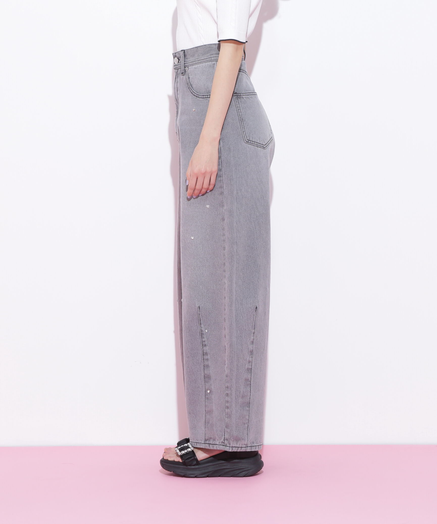 「ビジュートッピングデニムパンツ」|その他|