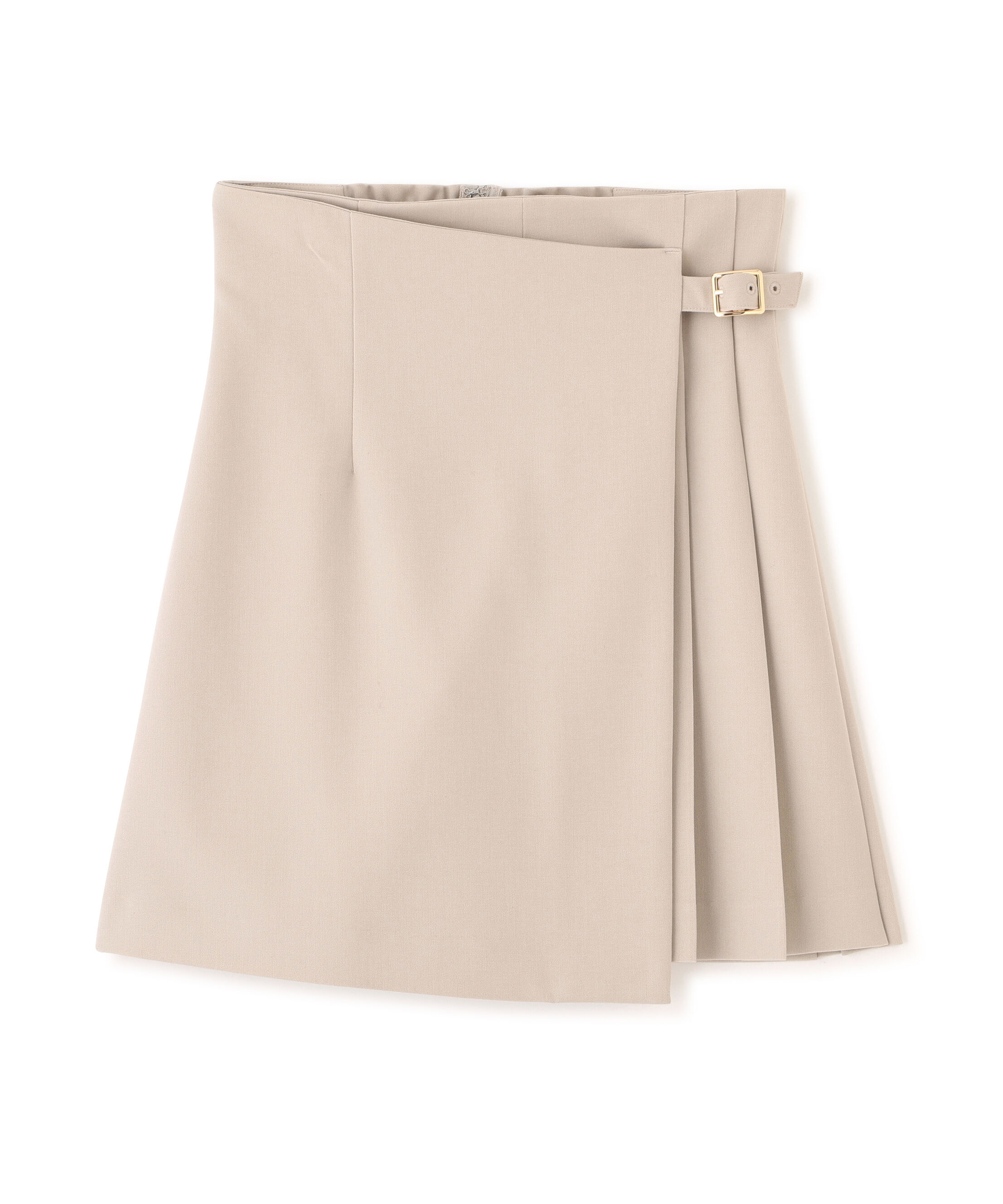  「サイドプリーツスカパン」|その他|ベージュ