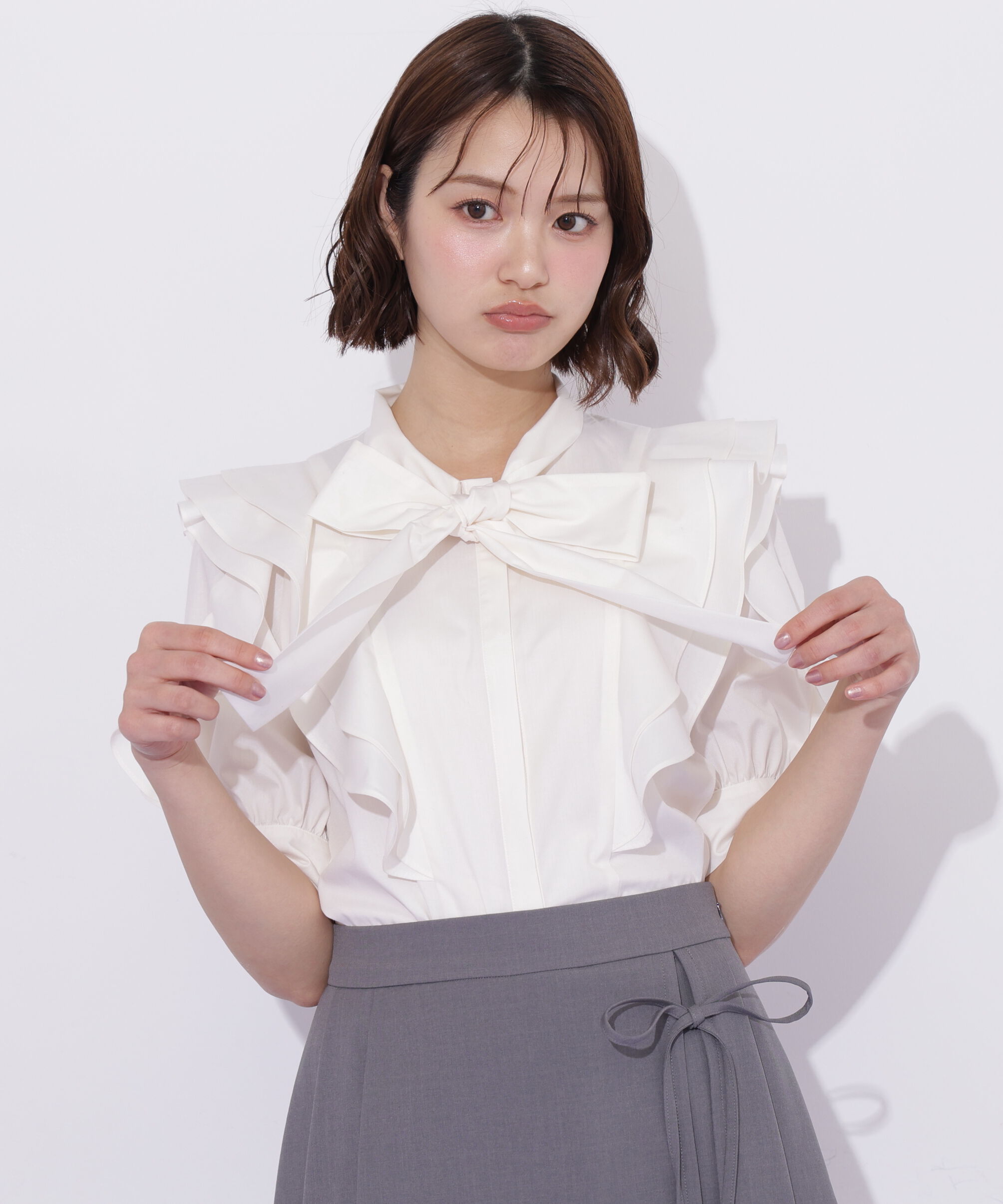  「ビッグボウタイブラウス」|シャツ・ブラウス|