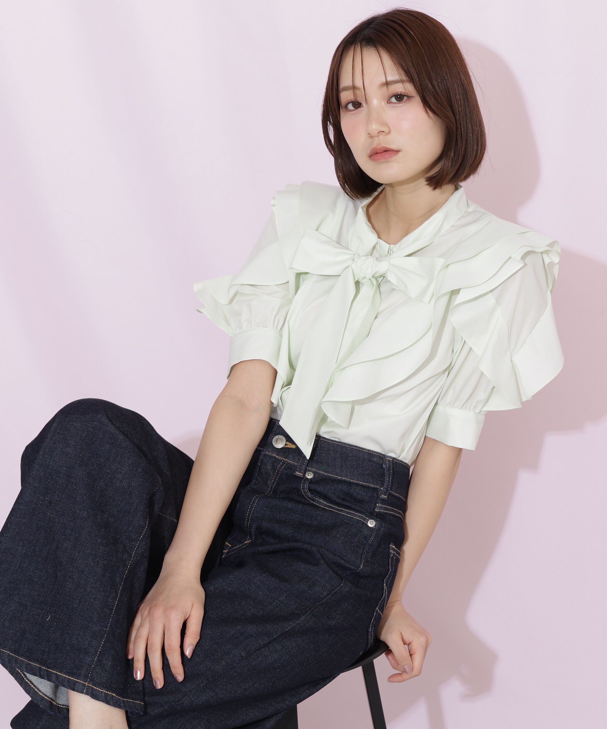  「ビッグボウタイブラウス」|シャツ・ブラウス|