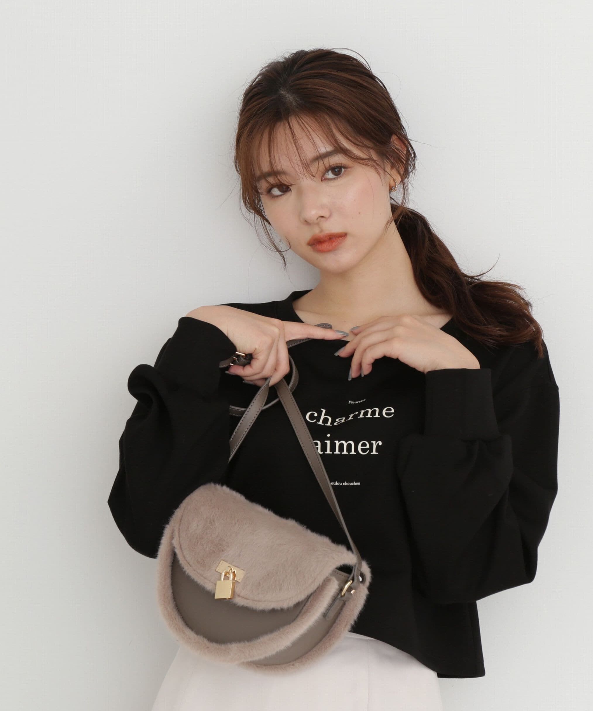 PROPORTION BODY DRESSING「ロゴデザインショート丈プルオーバー」|Tシャツ・カットソー|