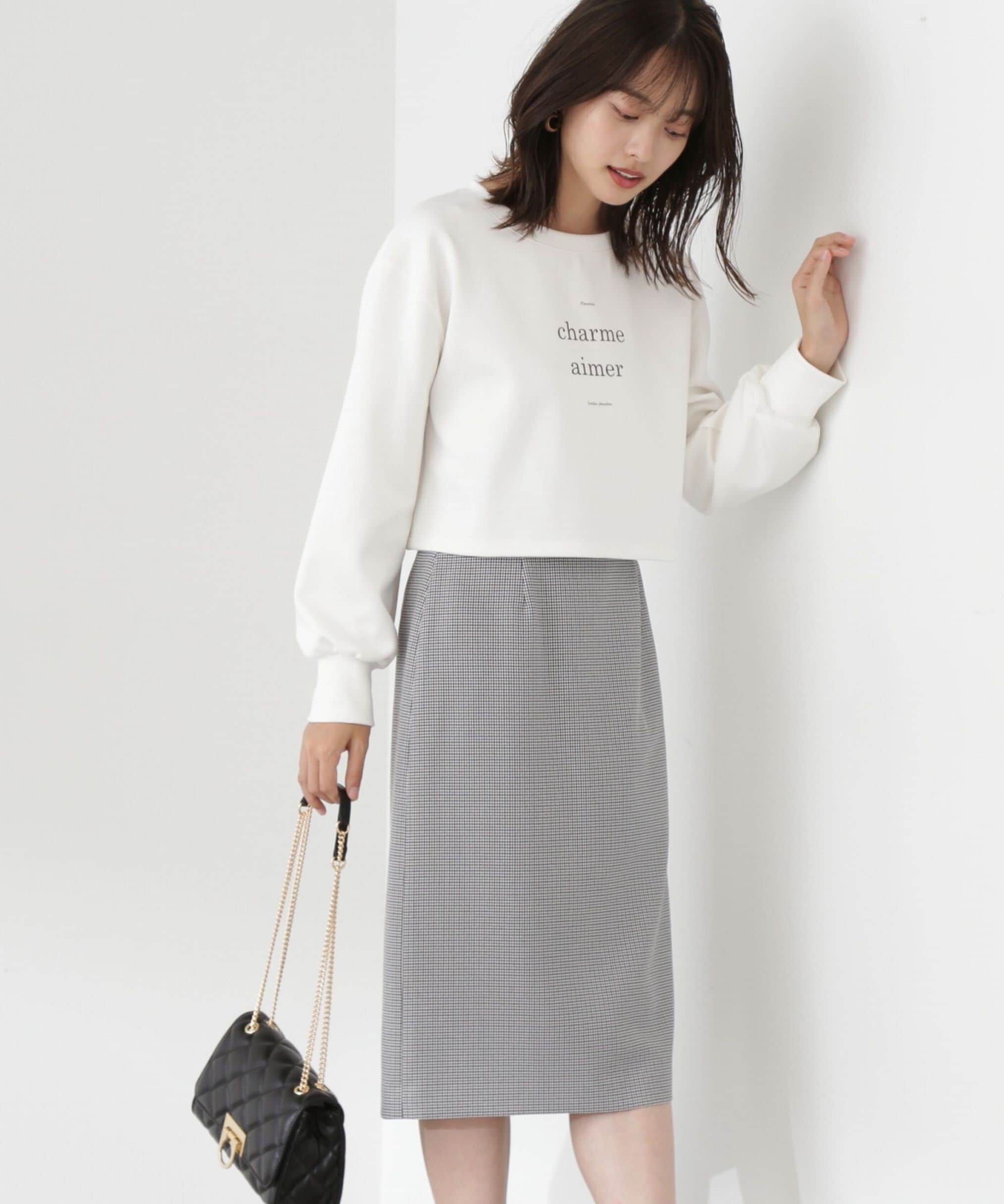 PROPORTION BODY DRESSING「ロゴデザインショート丈プルオーバー」|Tシャツ・カットソー|